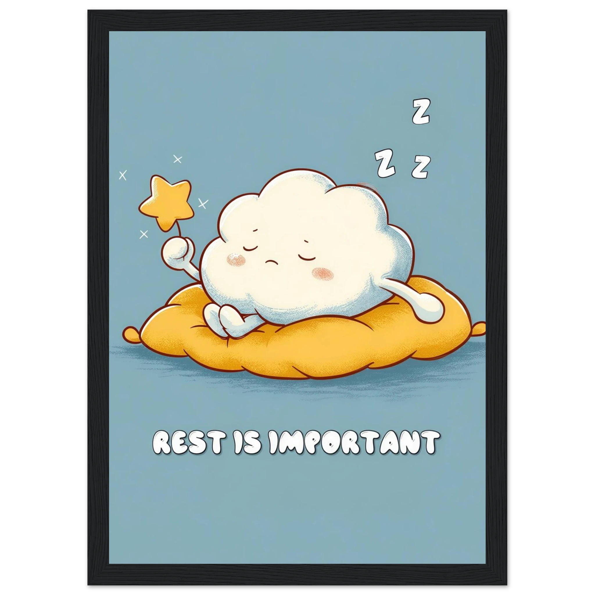 Rizen Rest is Important - Premium Framed Wall Art