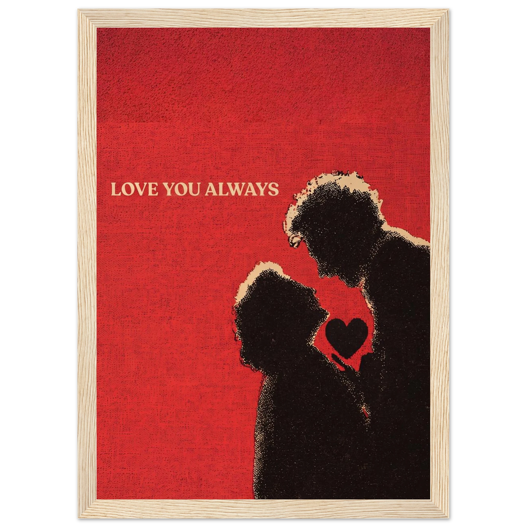 Rizen Love You Always - Premium Framed Wall Art