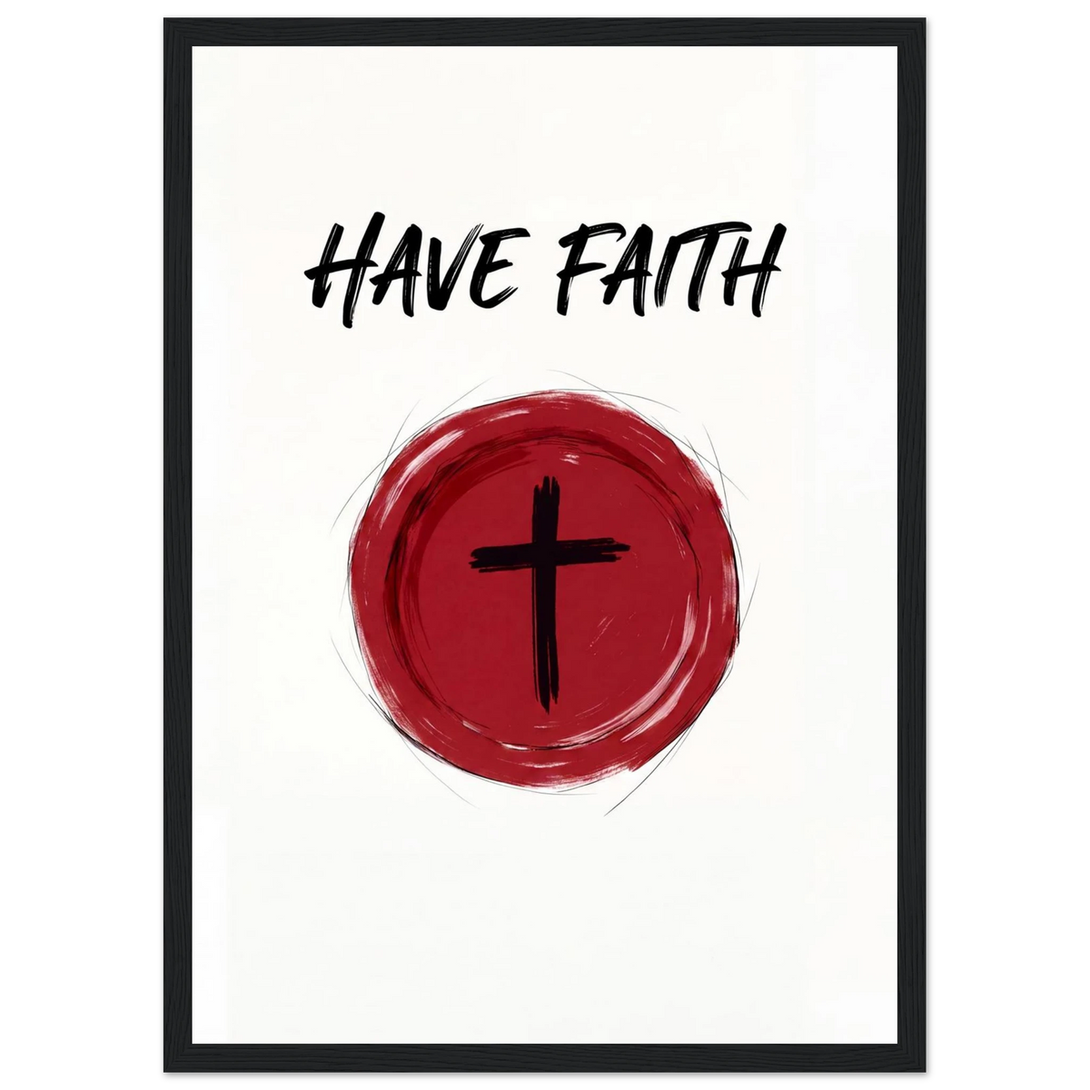 Rizen Have Faith - Premium Framed Wall Art
