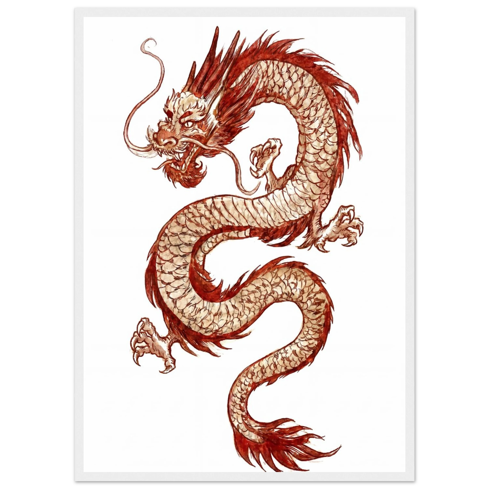 Rizen The Last Dragon - Premium Framed Wall Art
