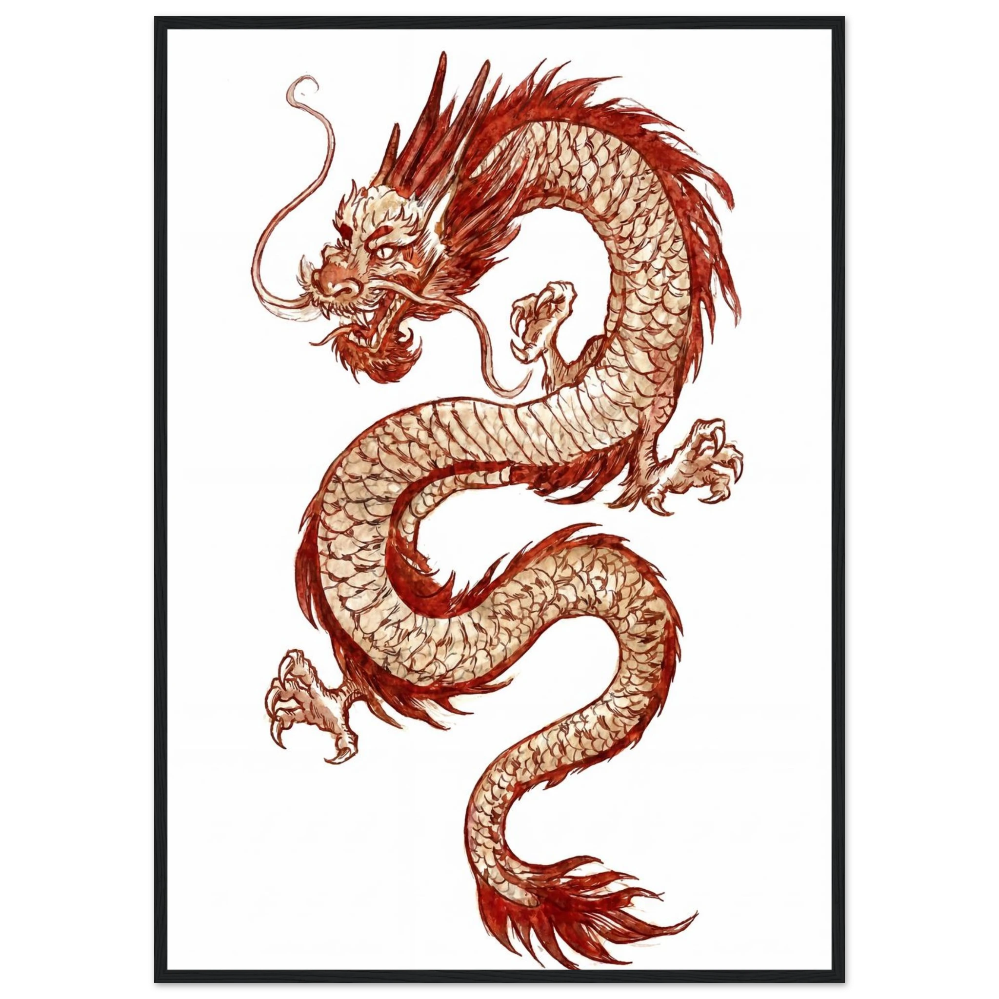 Rizen The Last Dragon - Premium Framed Wall Art
