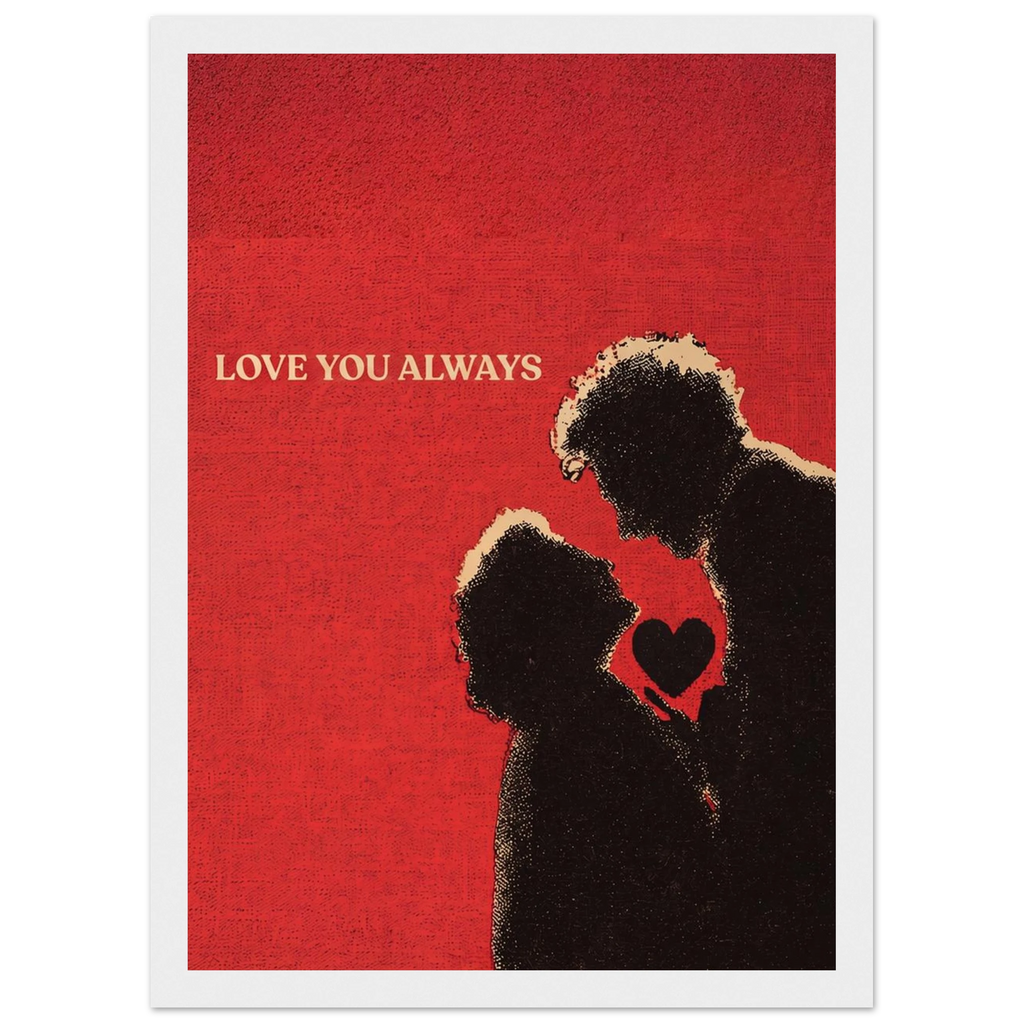 Rizen Love You Always - Premium Framed Wall Art