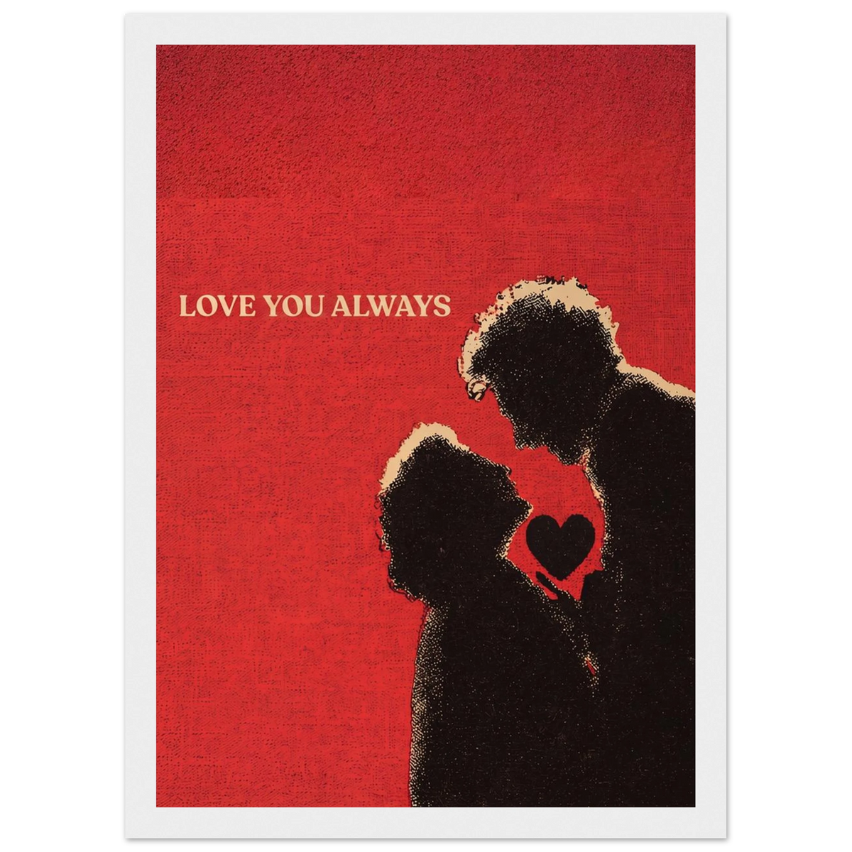 Rizen Love You Always - Premium Framed Wall Art