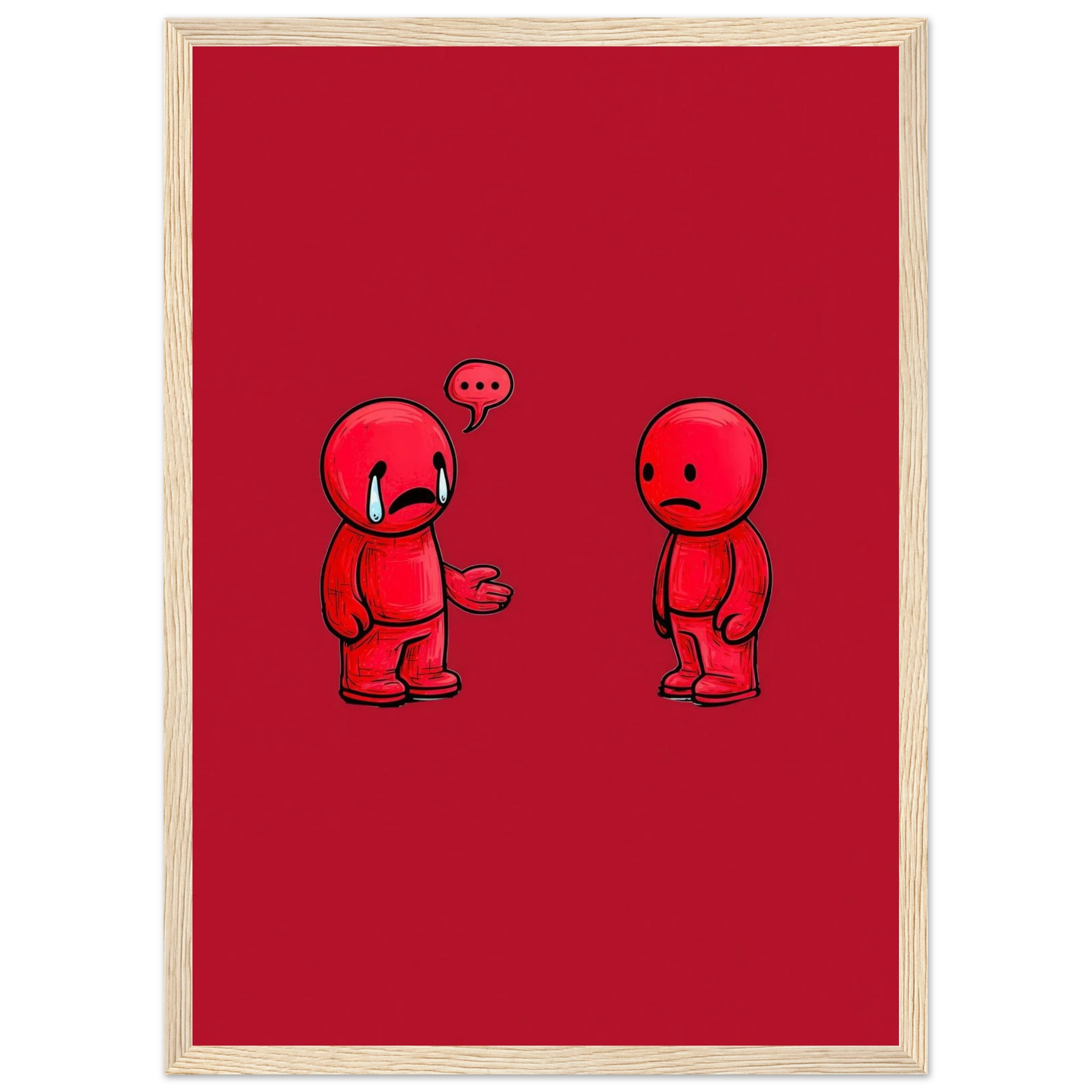 Rizen Anxious &amp; Avoidant - Premium Framed Wall Art