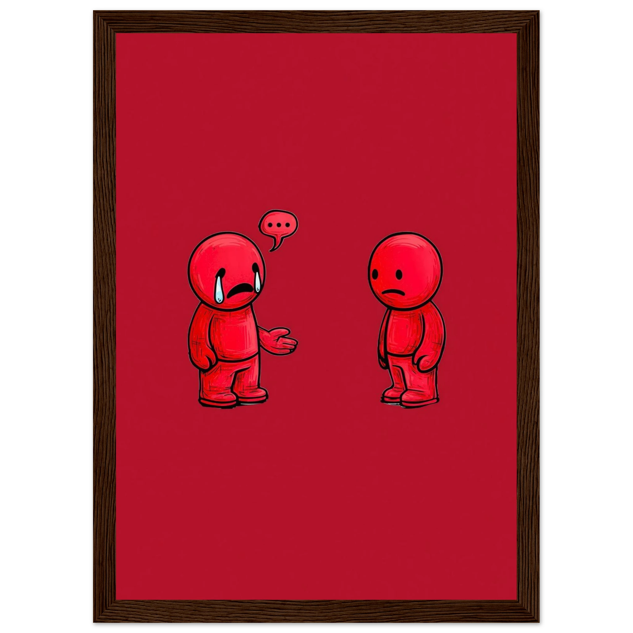 Rizen Anxious &amp; Avoidant - Premium Framed Wall Art