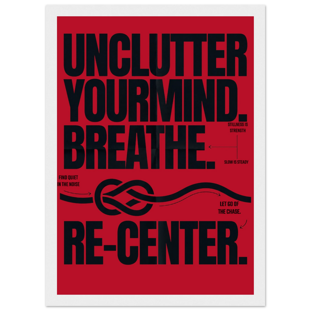 Rizen Unclutter - Premium Framed Wall Art