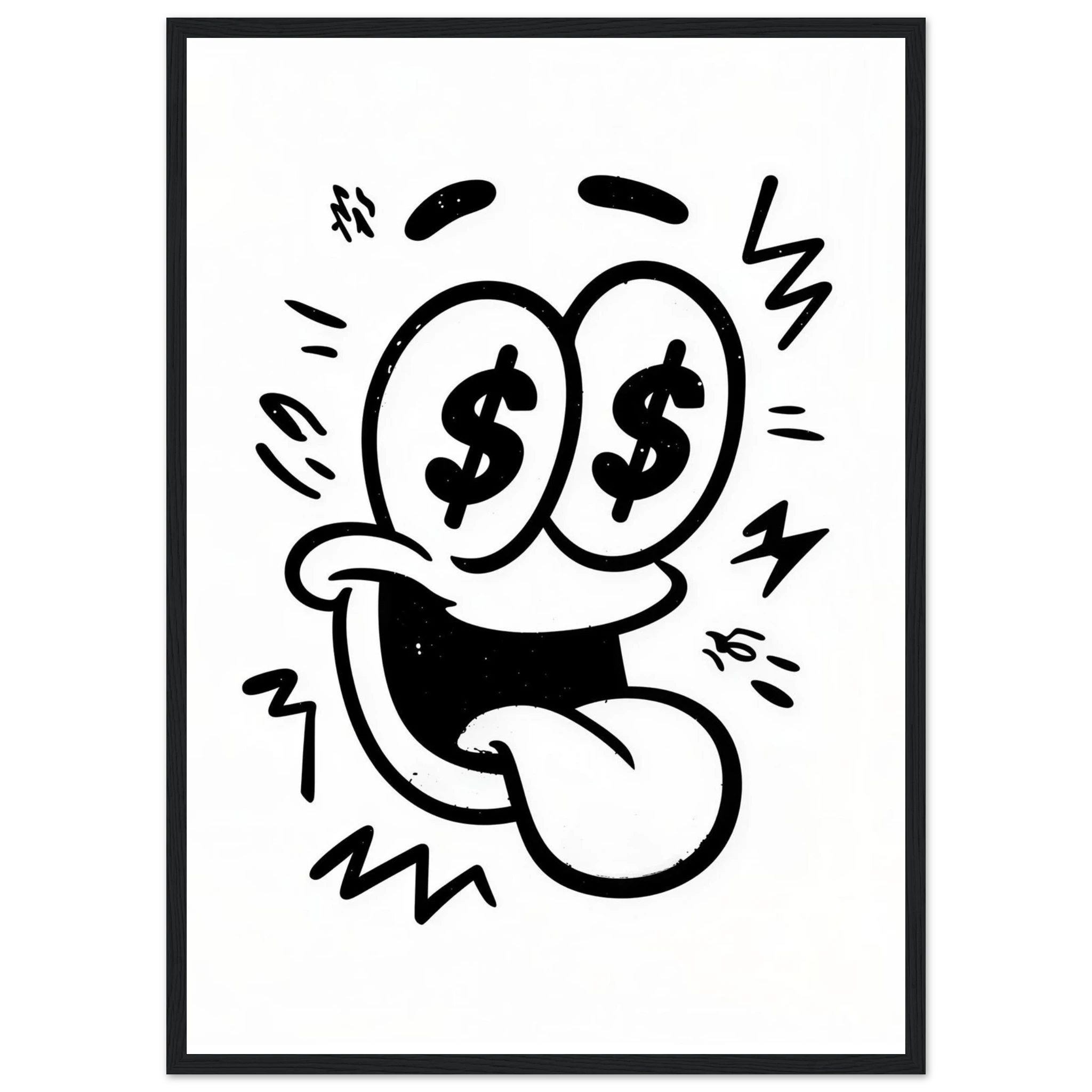 Rizen Dollar Eyes - Premium Framed Wall Art