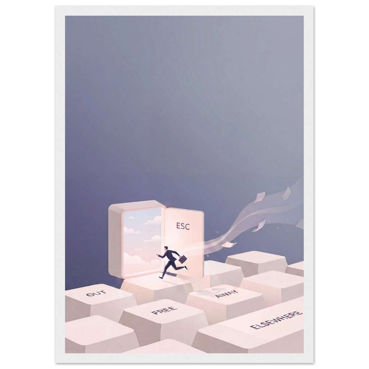 Rizen Escape The System - Premium Framed Wall Art