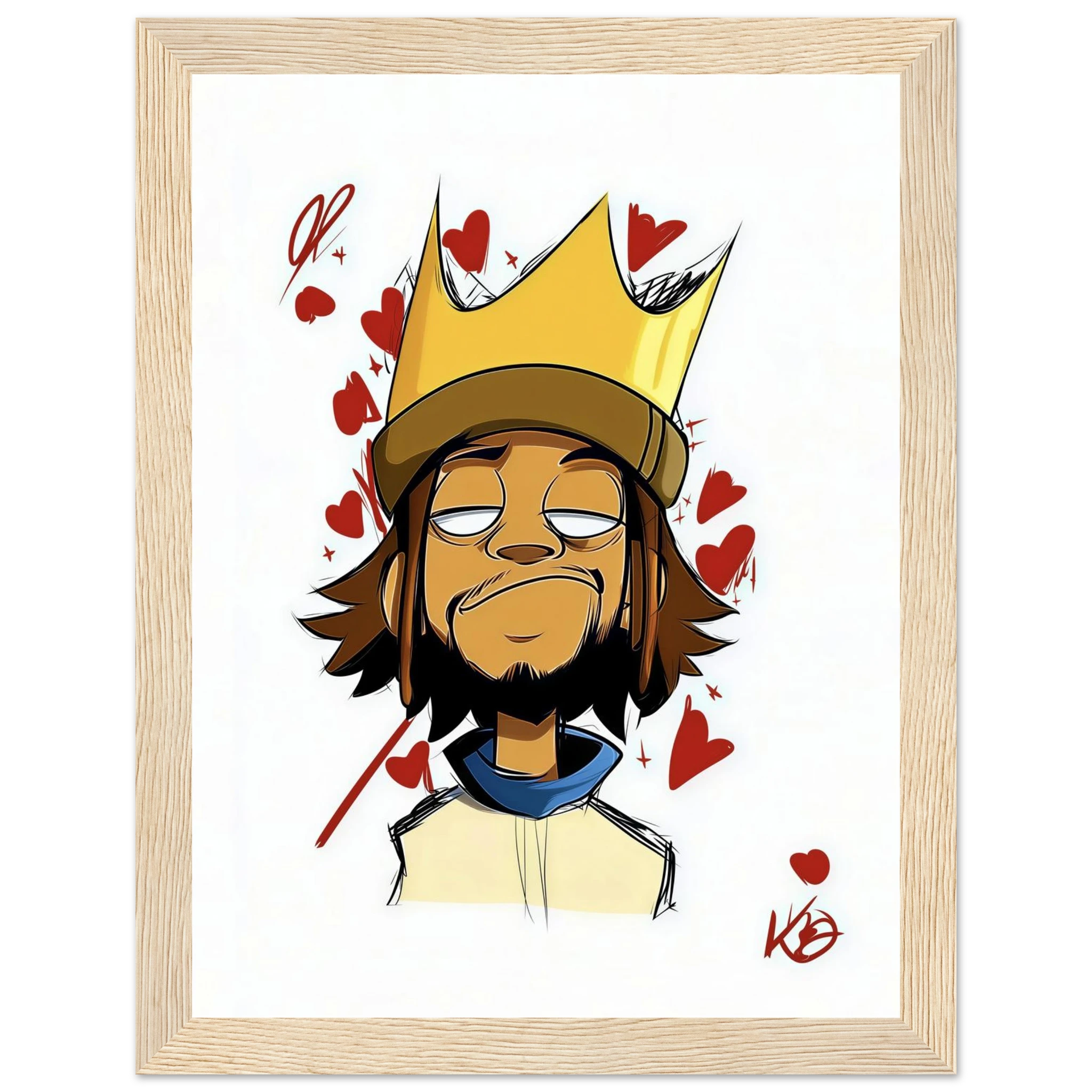 Rizen Crowned Affection - Premium Framed Wall Art