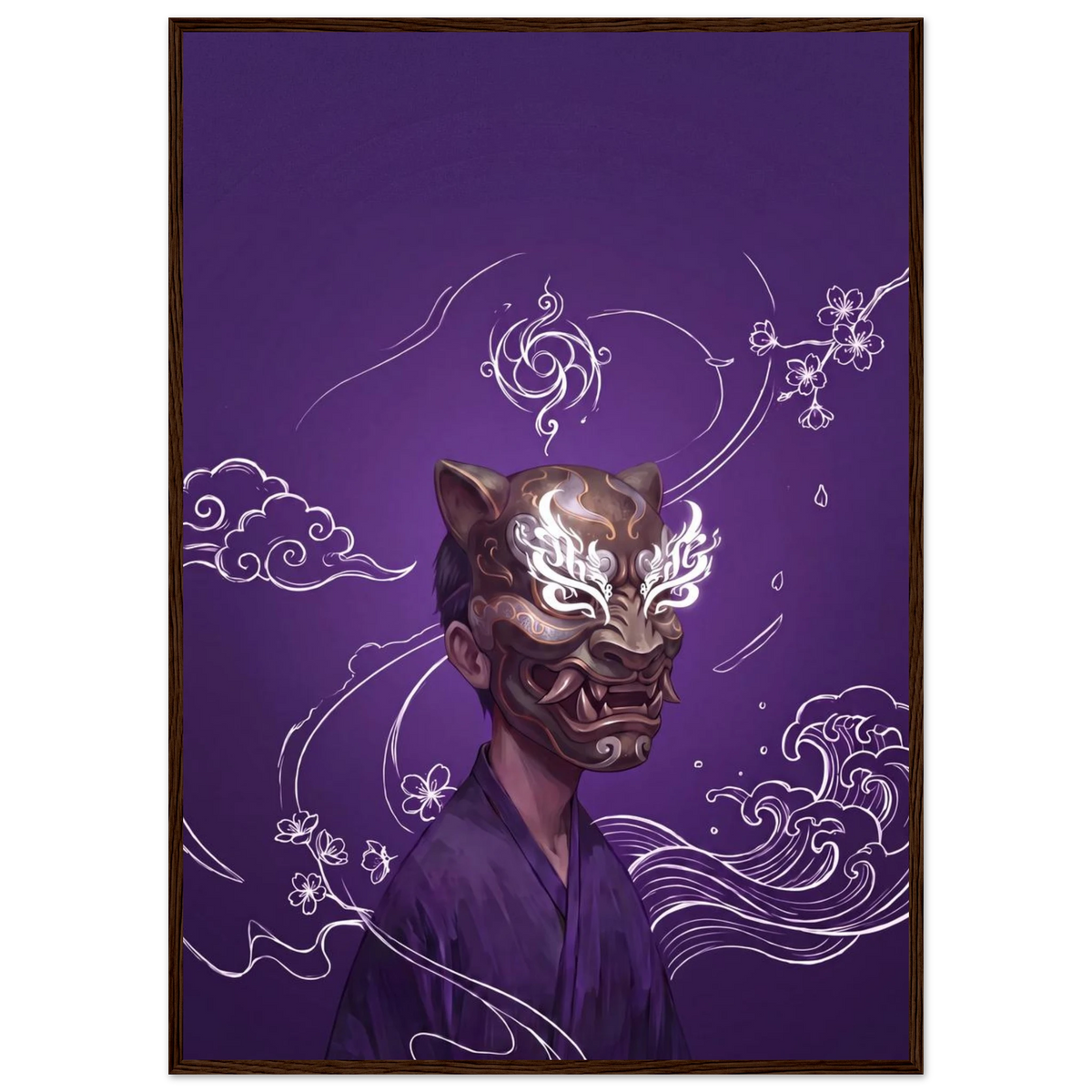 Rizen Beneath the Mask - Premium Framed Wall Art