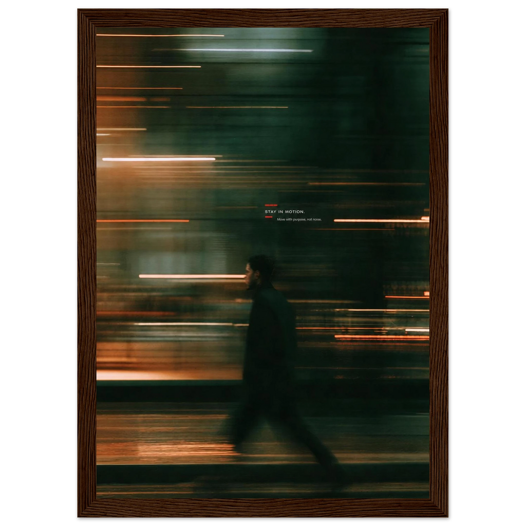 Rizen Stay In Motion - Premium Framed Wall Art