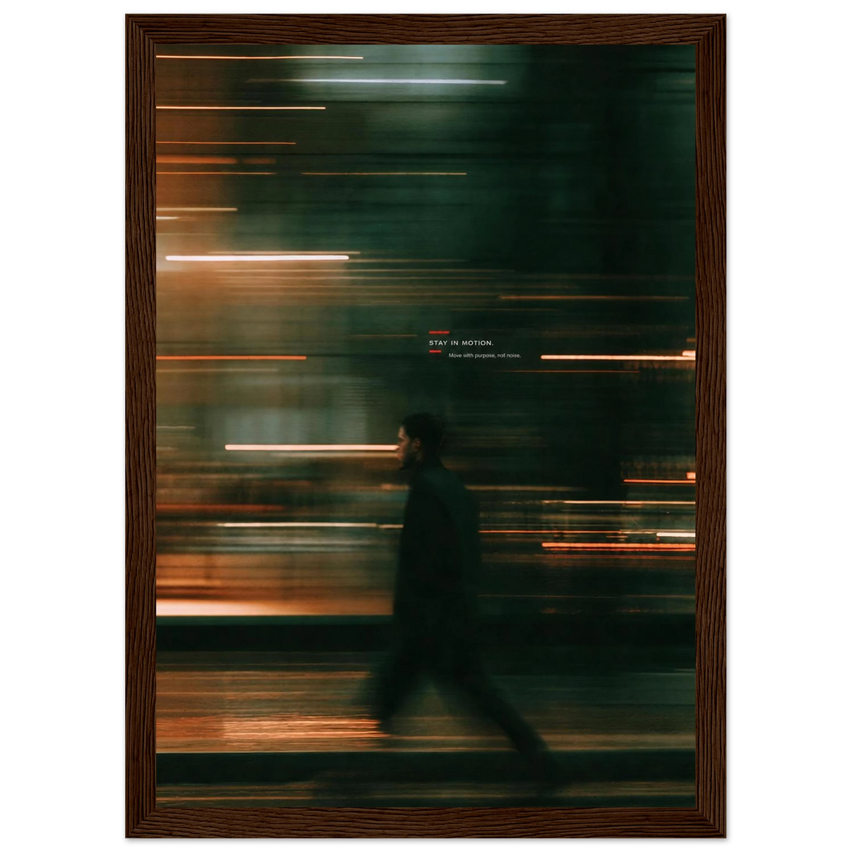 Rizen Stay In Motion - Premium Framed Wall Art