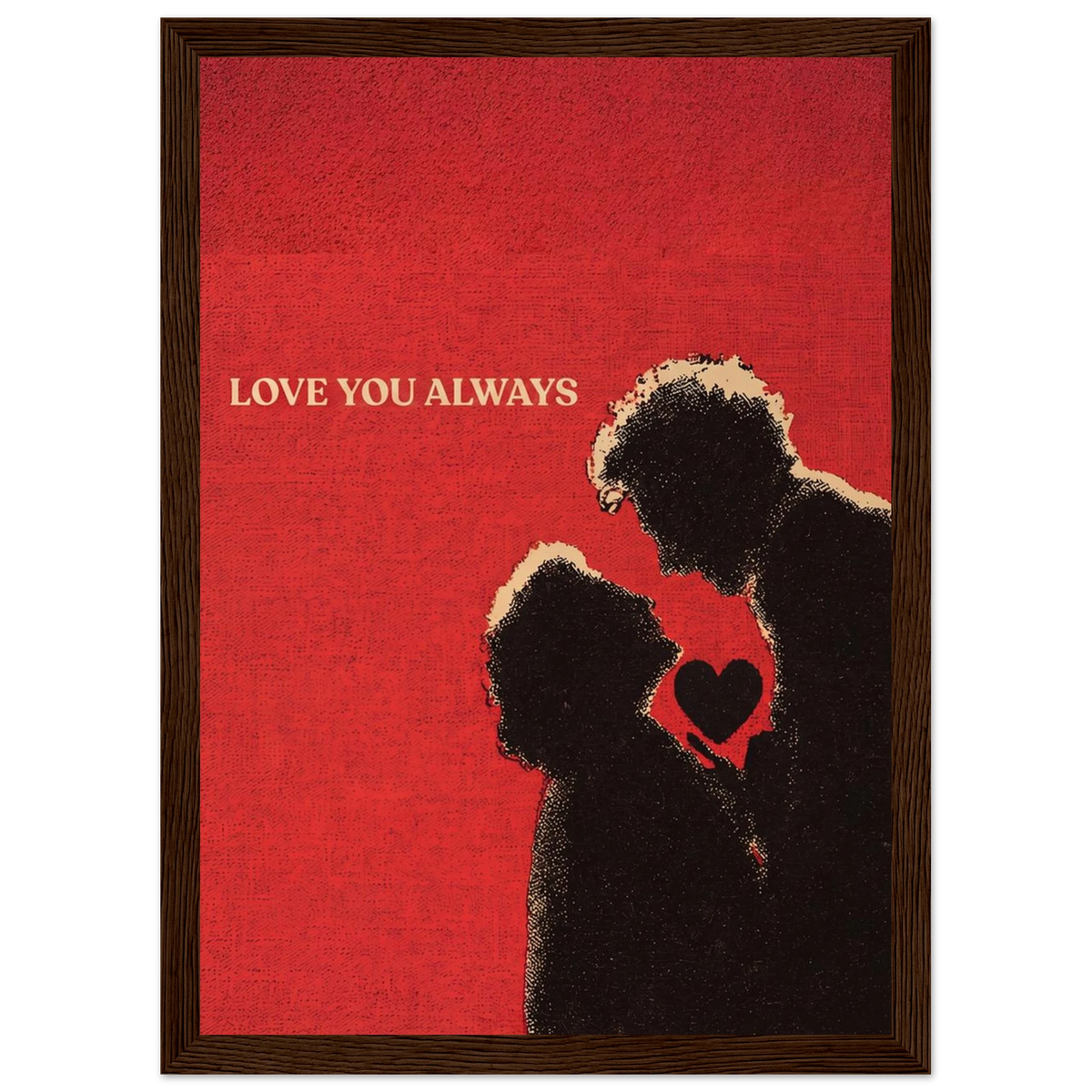Rizen Love You Always - Premium Framed Wall Art