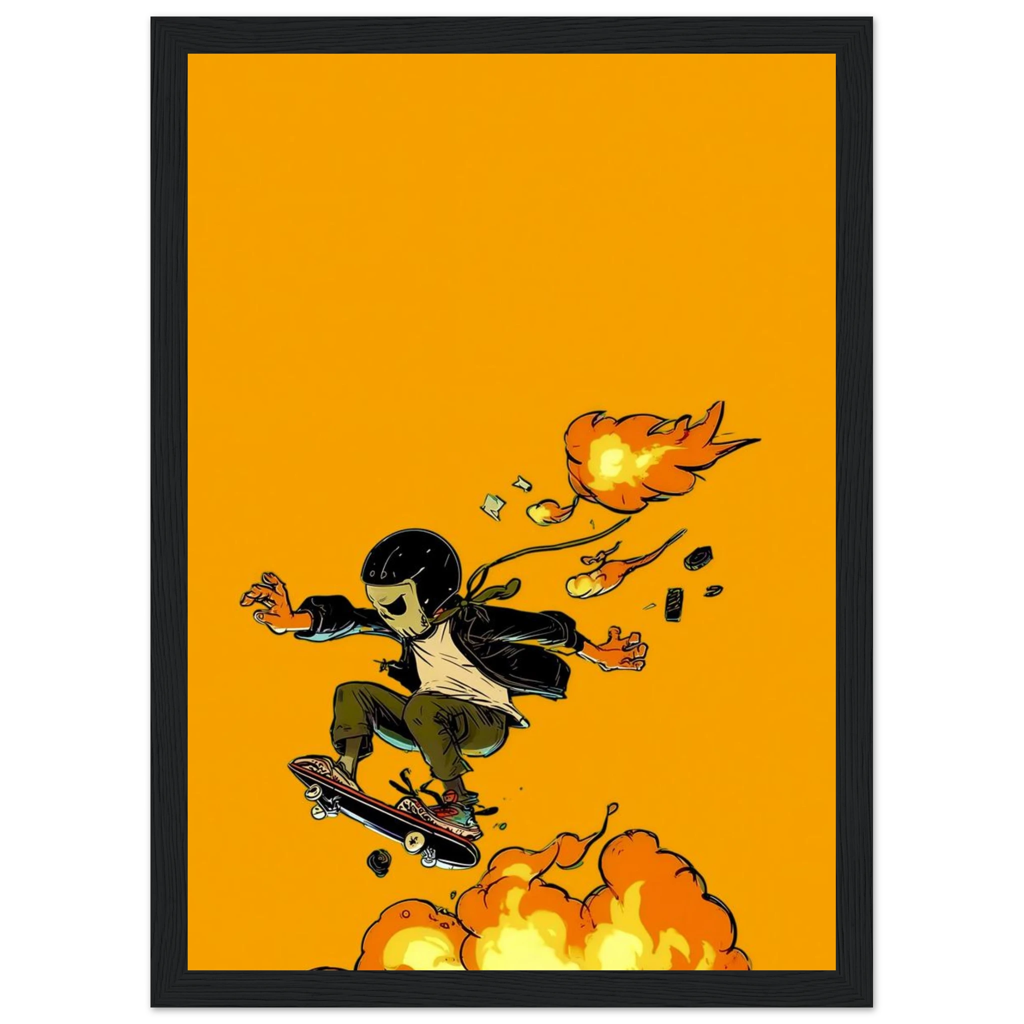 SK8 Kid Framed Wall Art | Rizen