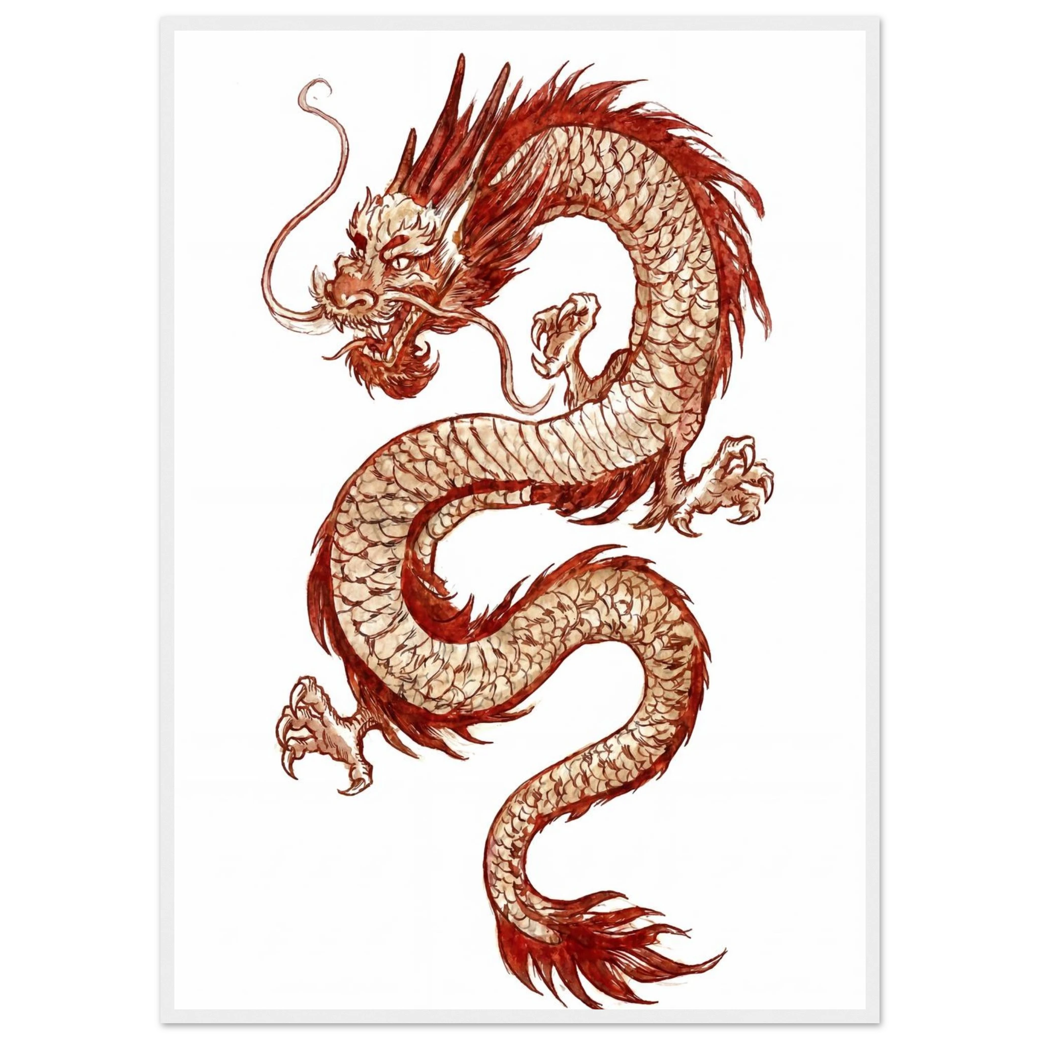 Rizen The Last Dragon - Premium Framed Wall Art