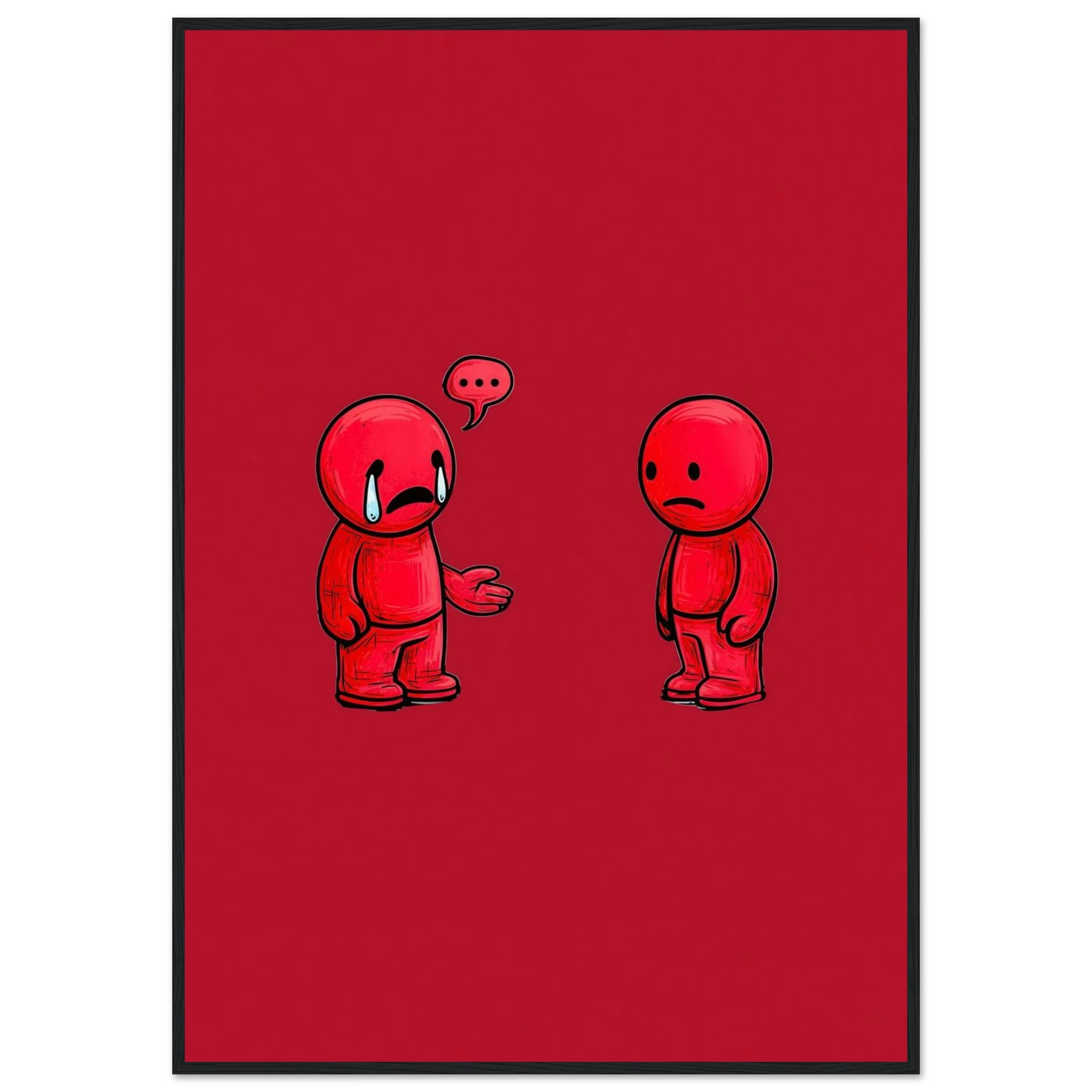 Rizen Anxious &amp; Avoidant - Premium Framed Wall Art