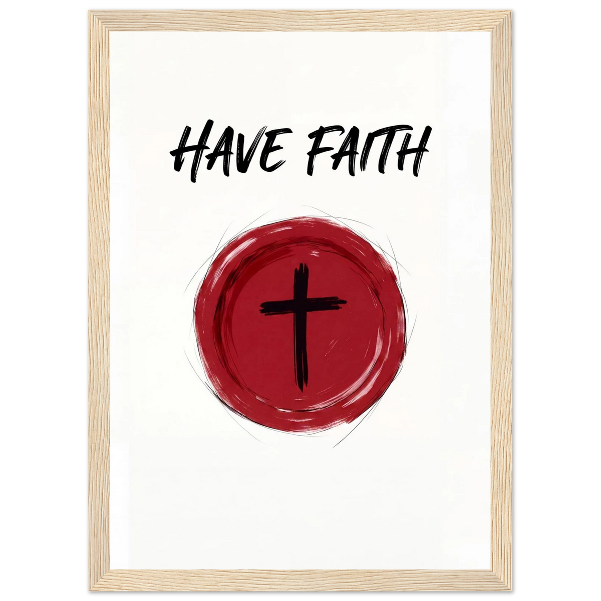 Rizen Have Faith - Premium Framed Wall Art