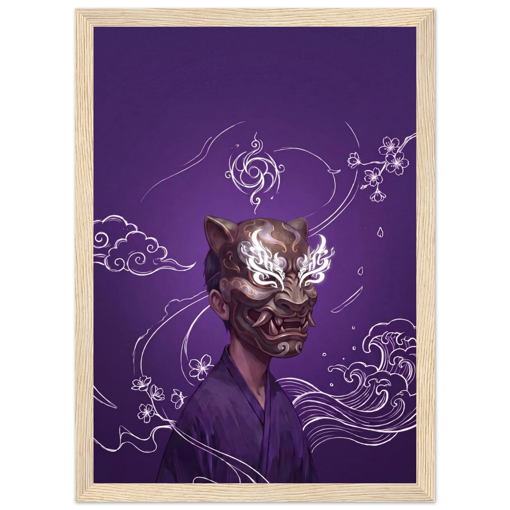 Rizen Beneath the Mask - Premium Framed Wall Art