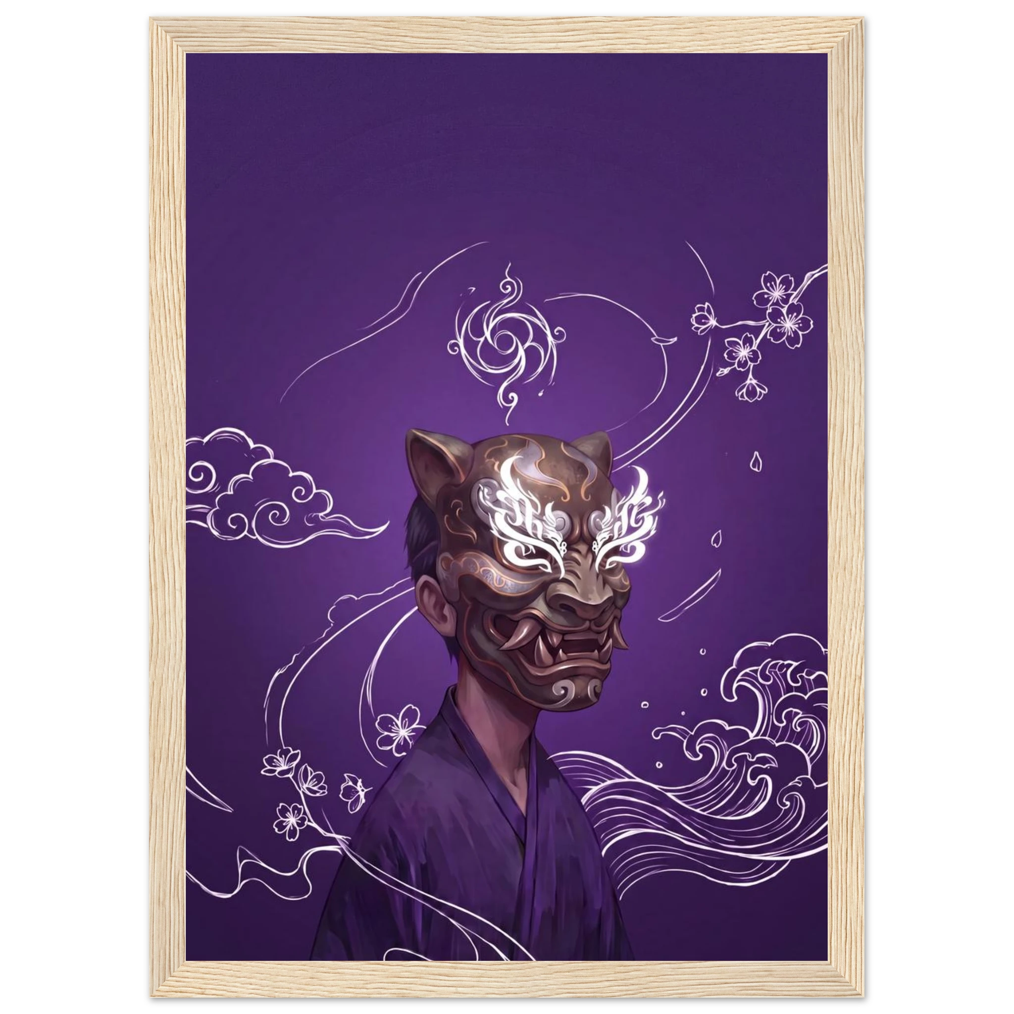 Rizen Beneath the Mask - Premium Framed Wall Art