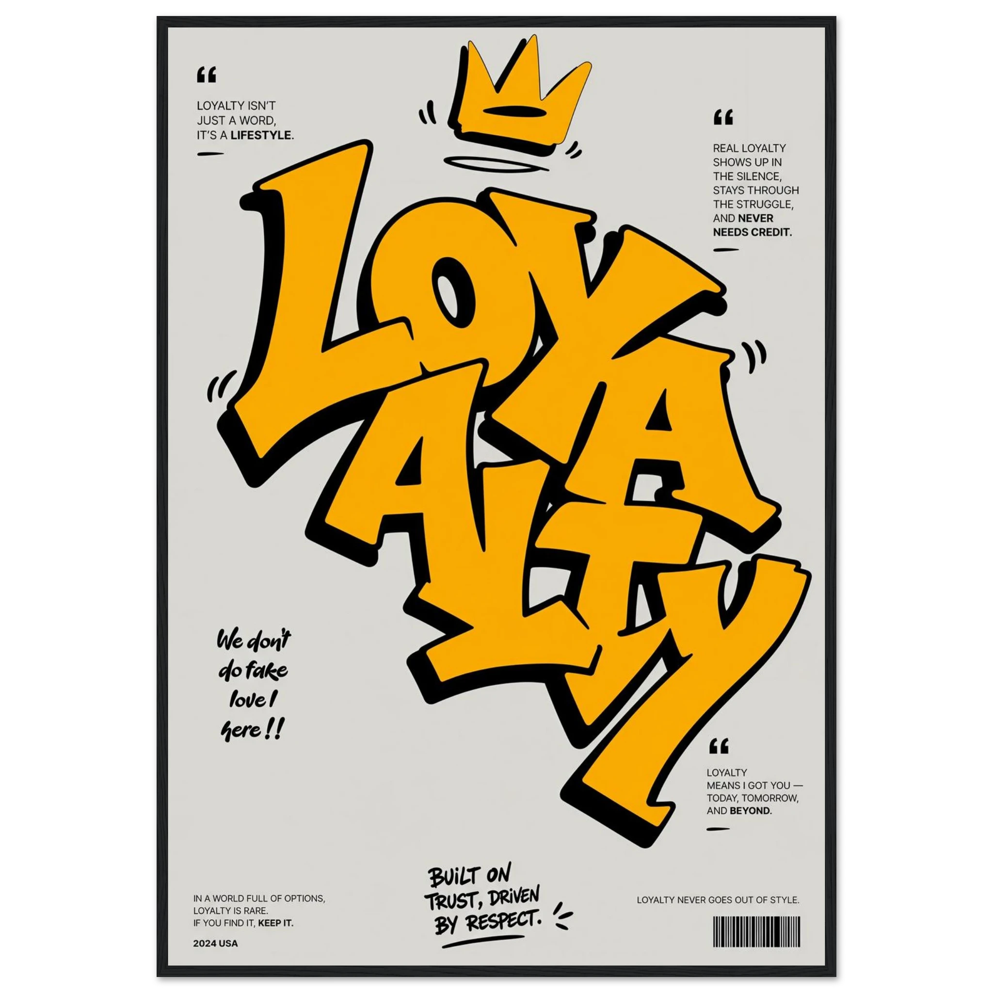 Rizen Loyalty - Premium Framed Wall Art