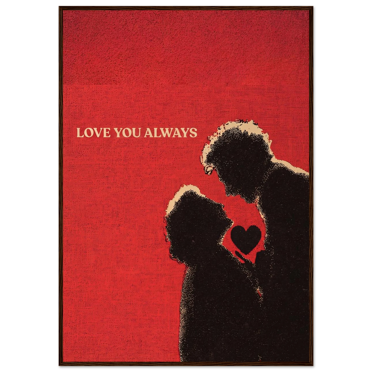 Rizen Love You Always - Premium Framed Wall Art