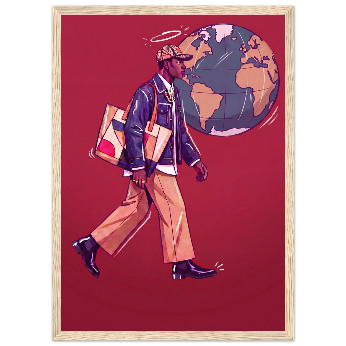 Rizen Global Stride - Premium Framed Wall Art
