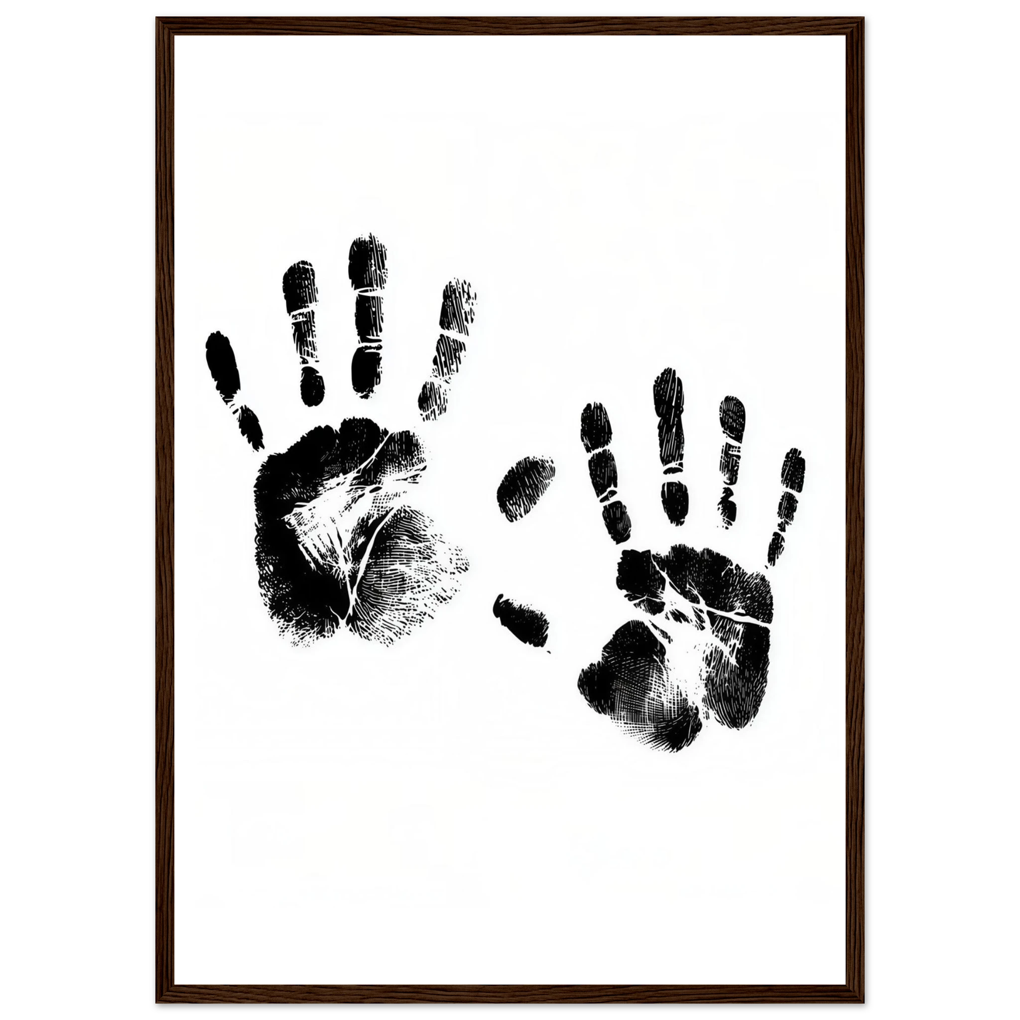 Rizen Memory of Hands - Premium Framed Wall Art