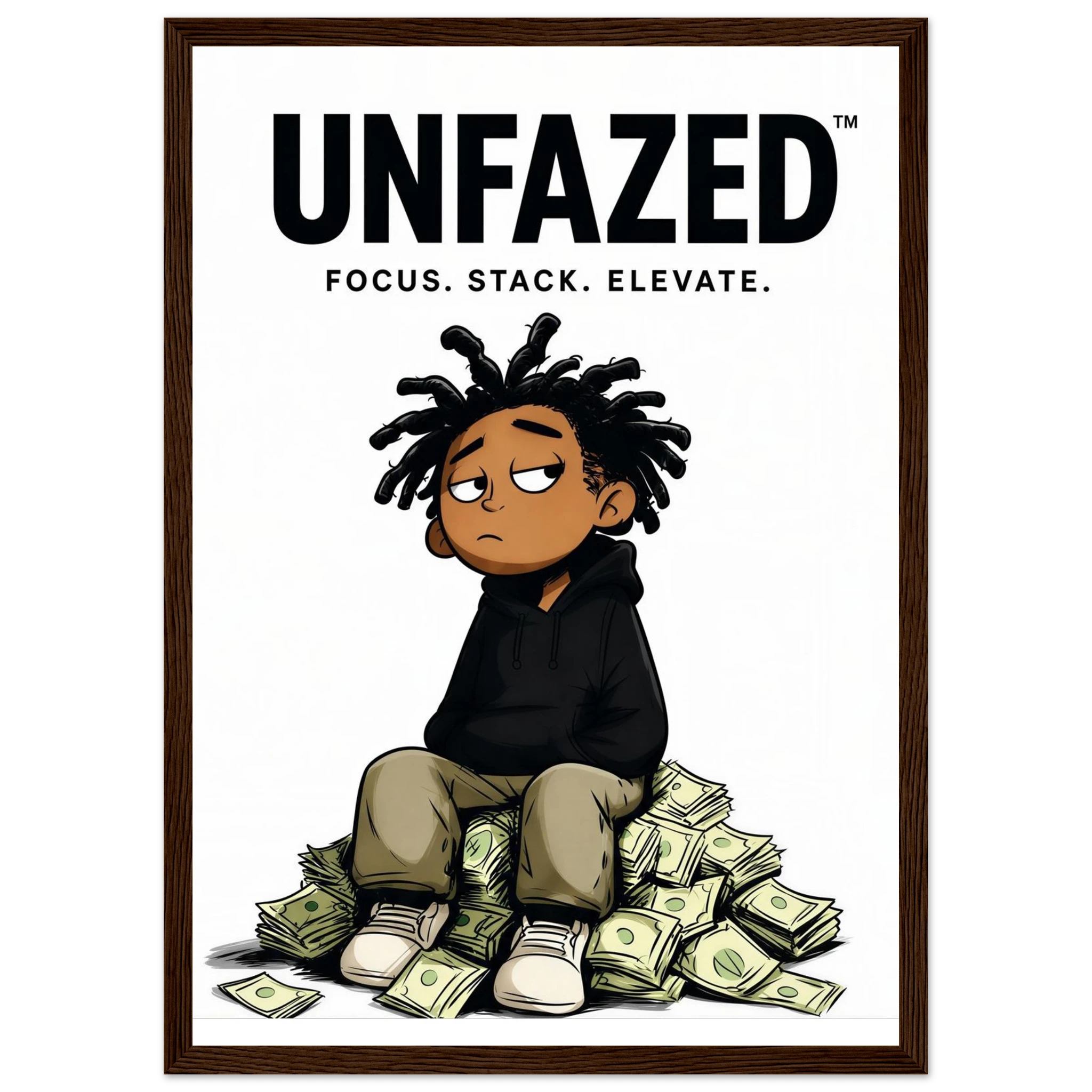 Rizen Unfazed - Premium Framed Wall Art