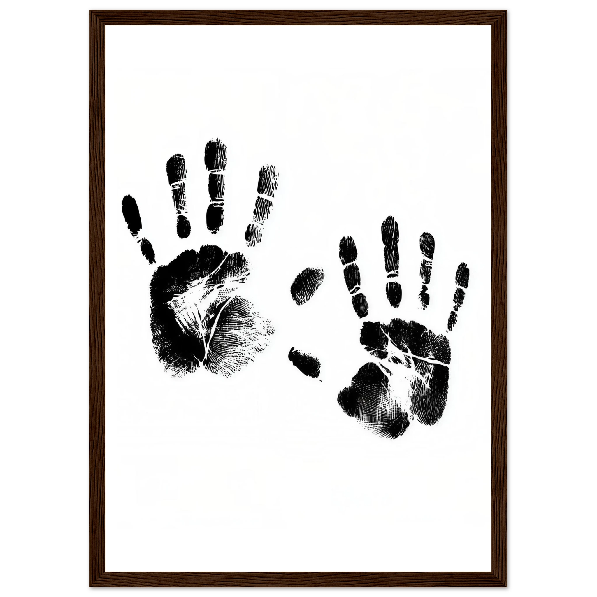 Rizen Memory of Hands - Premium Framed Wall Art