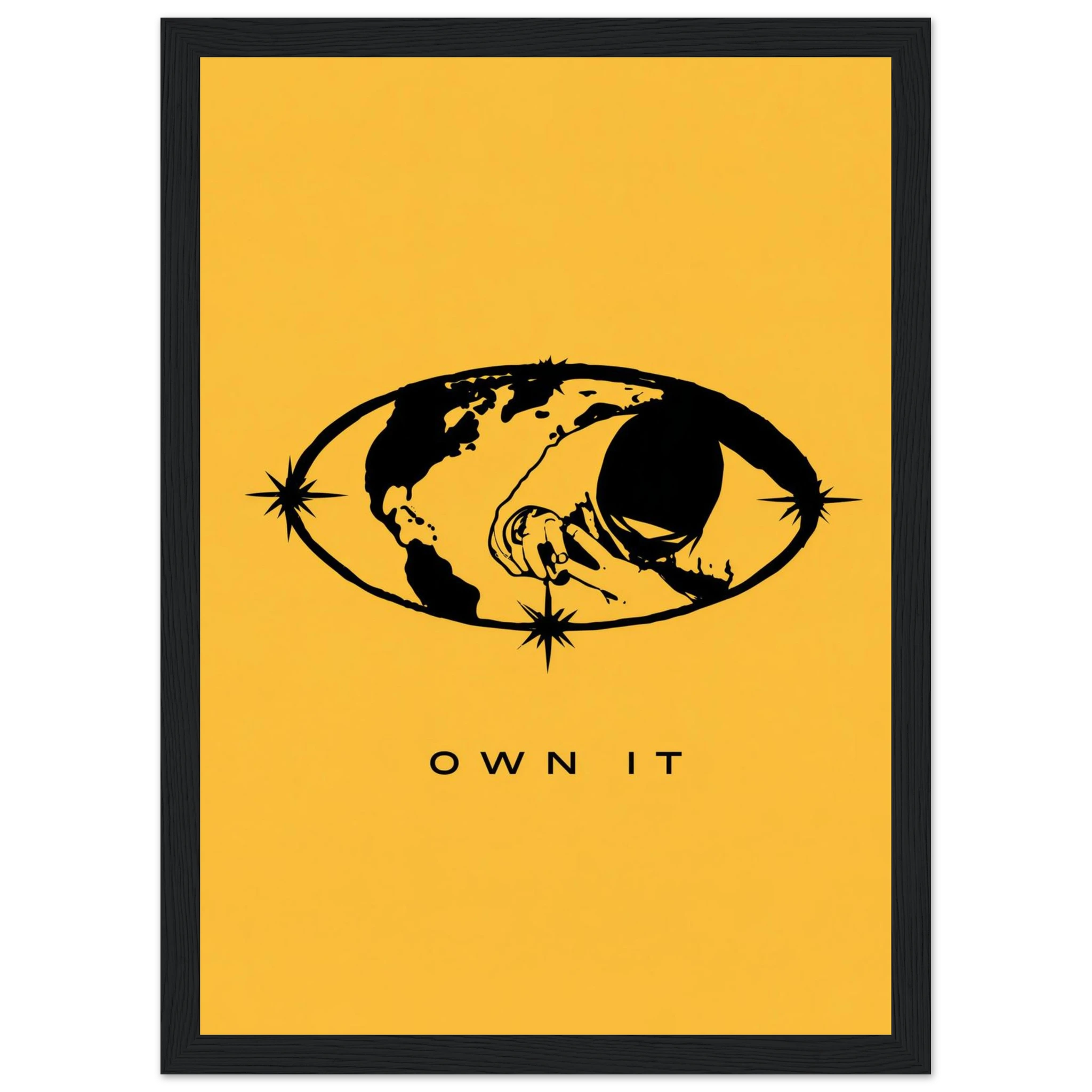 Rizen OWN IT - Premium Framed Wall Art