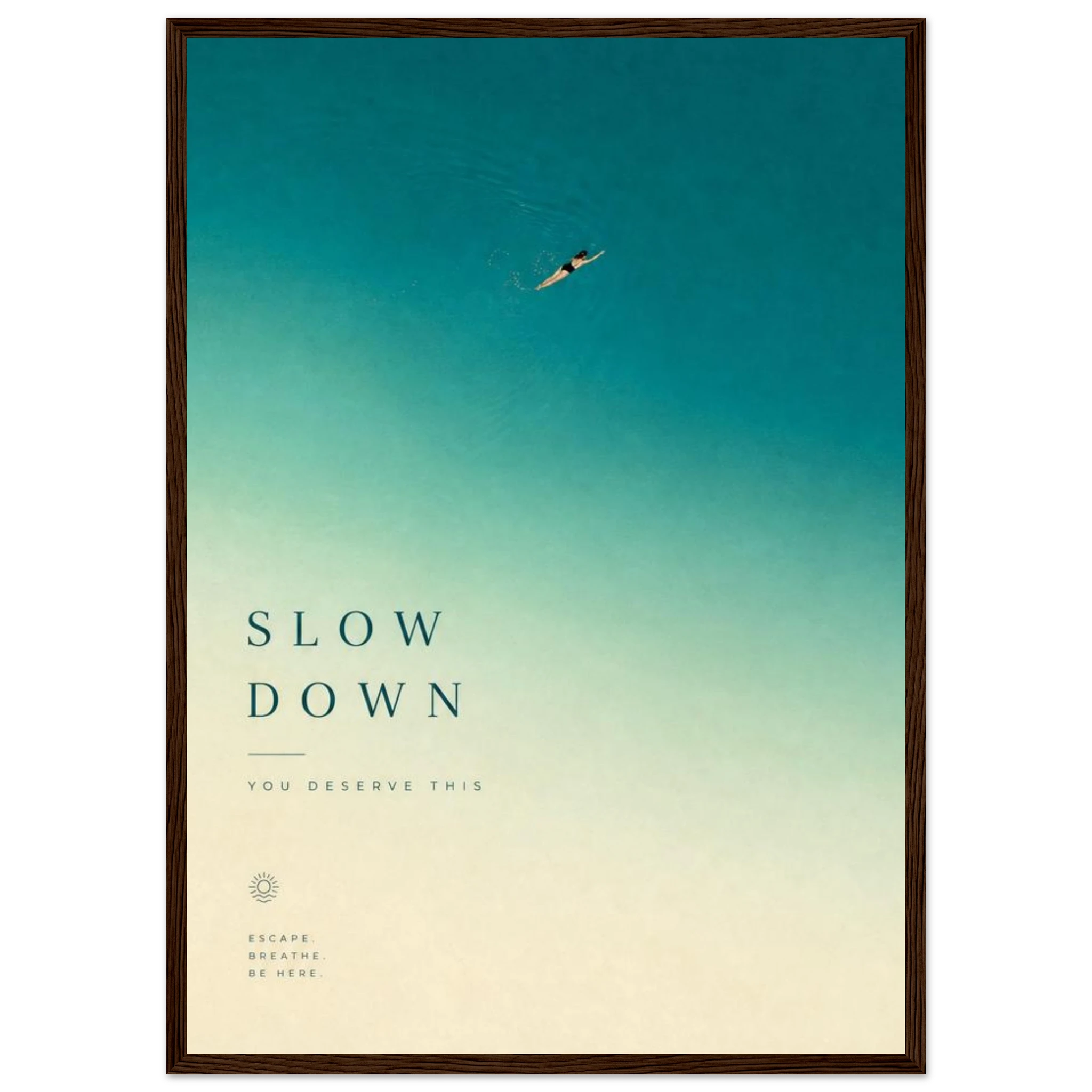 Rizen Slow Down - Premium Framed Wall Art