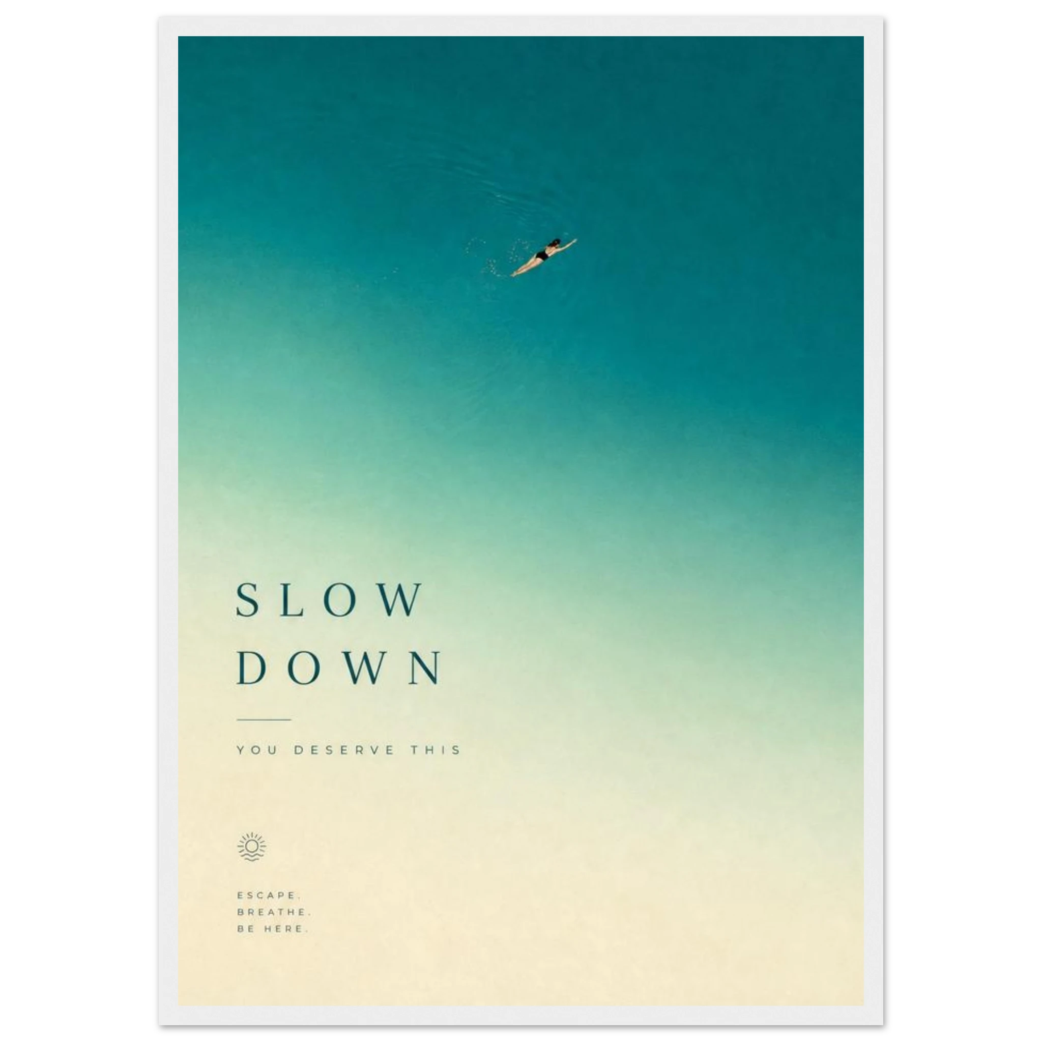 Rizen Slow Down - Premium Framed Wall Art