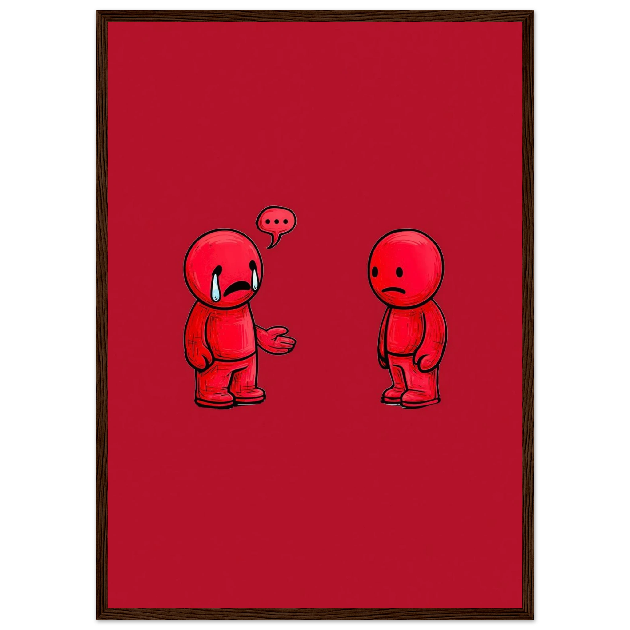 Rizen Anxious &amp; Avoidant - Premium Framed Wall Art