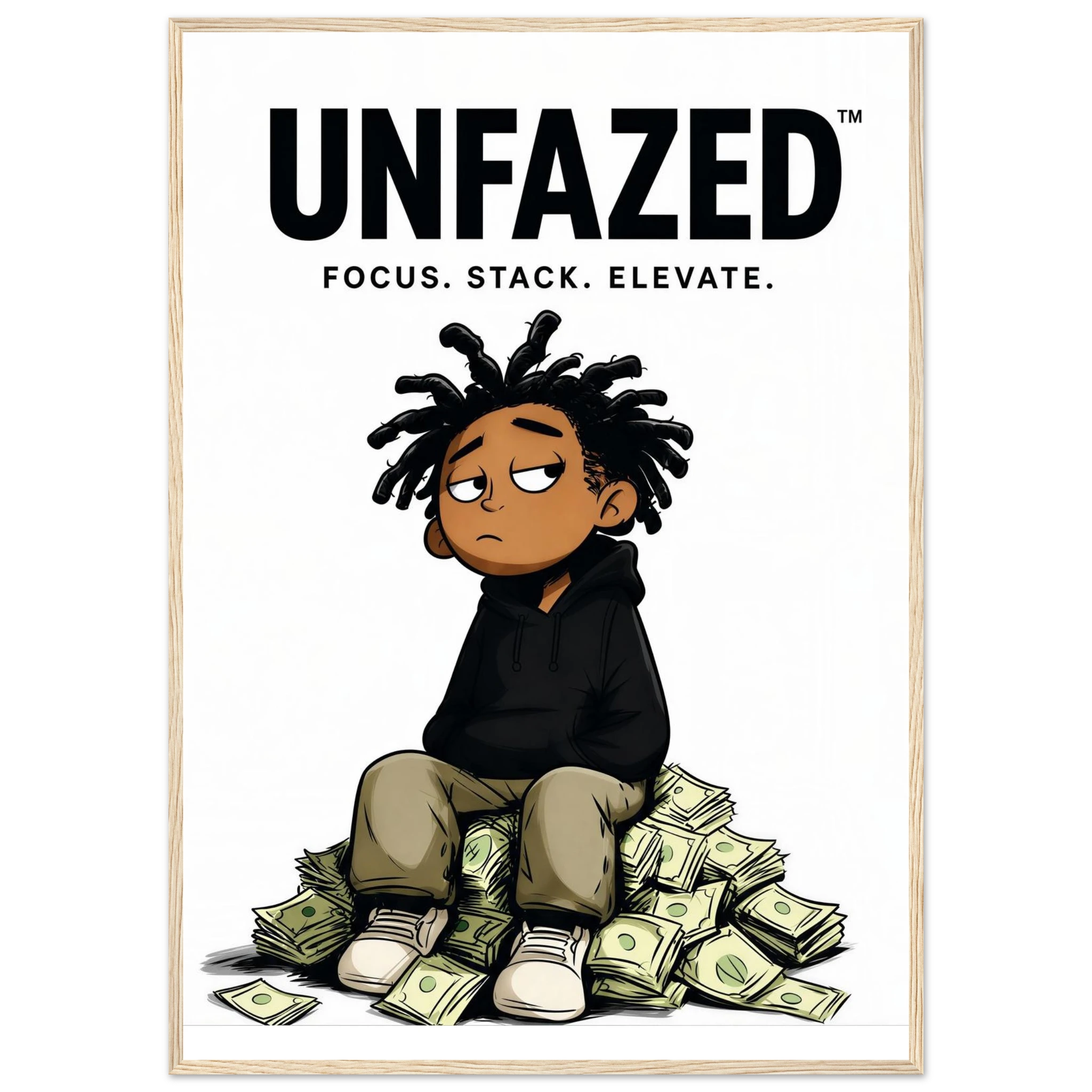 Rizen Unfazed - Premium Framed Wall Art