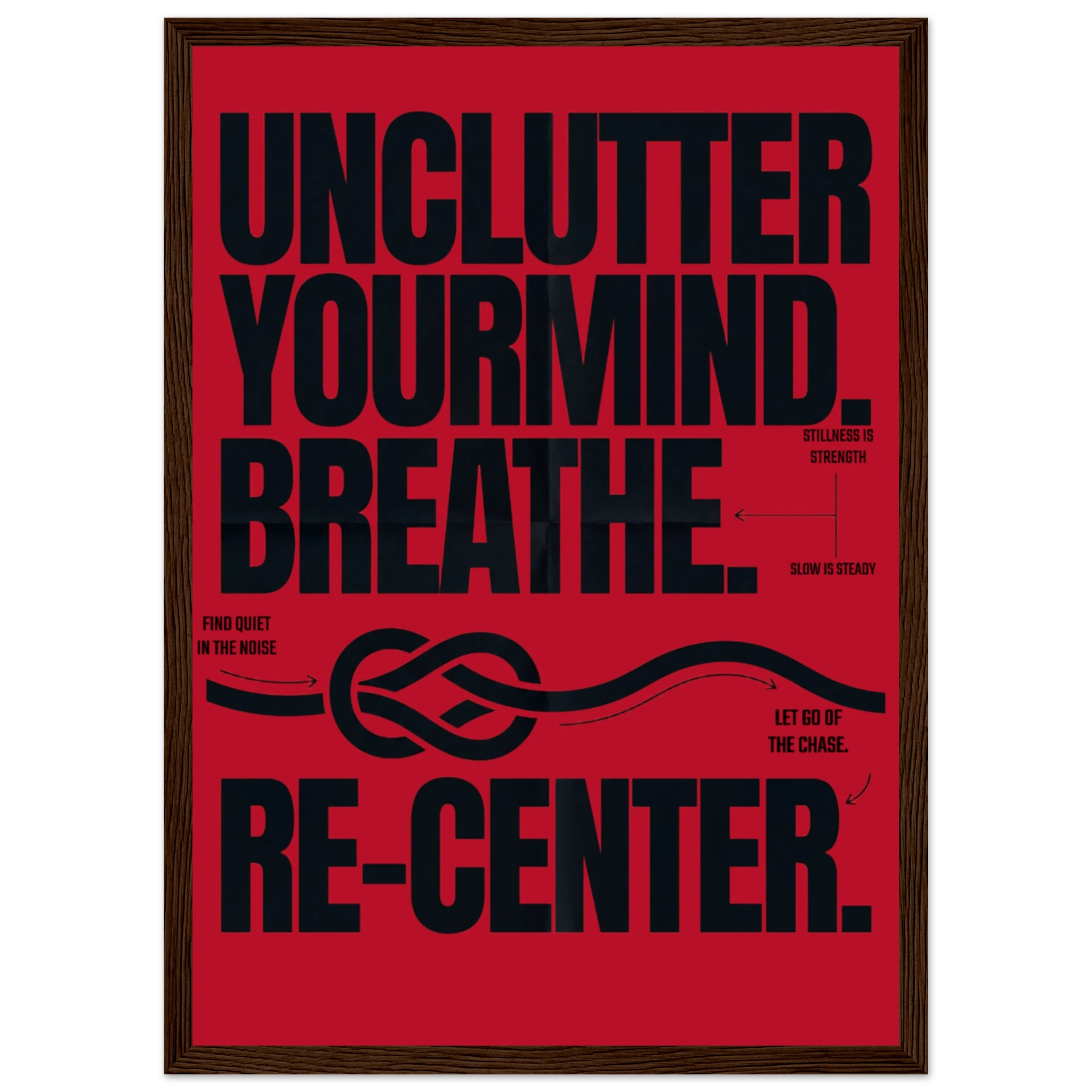 Rizen Unclutter - Premium Framed Wall Art