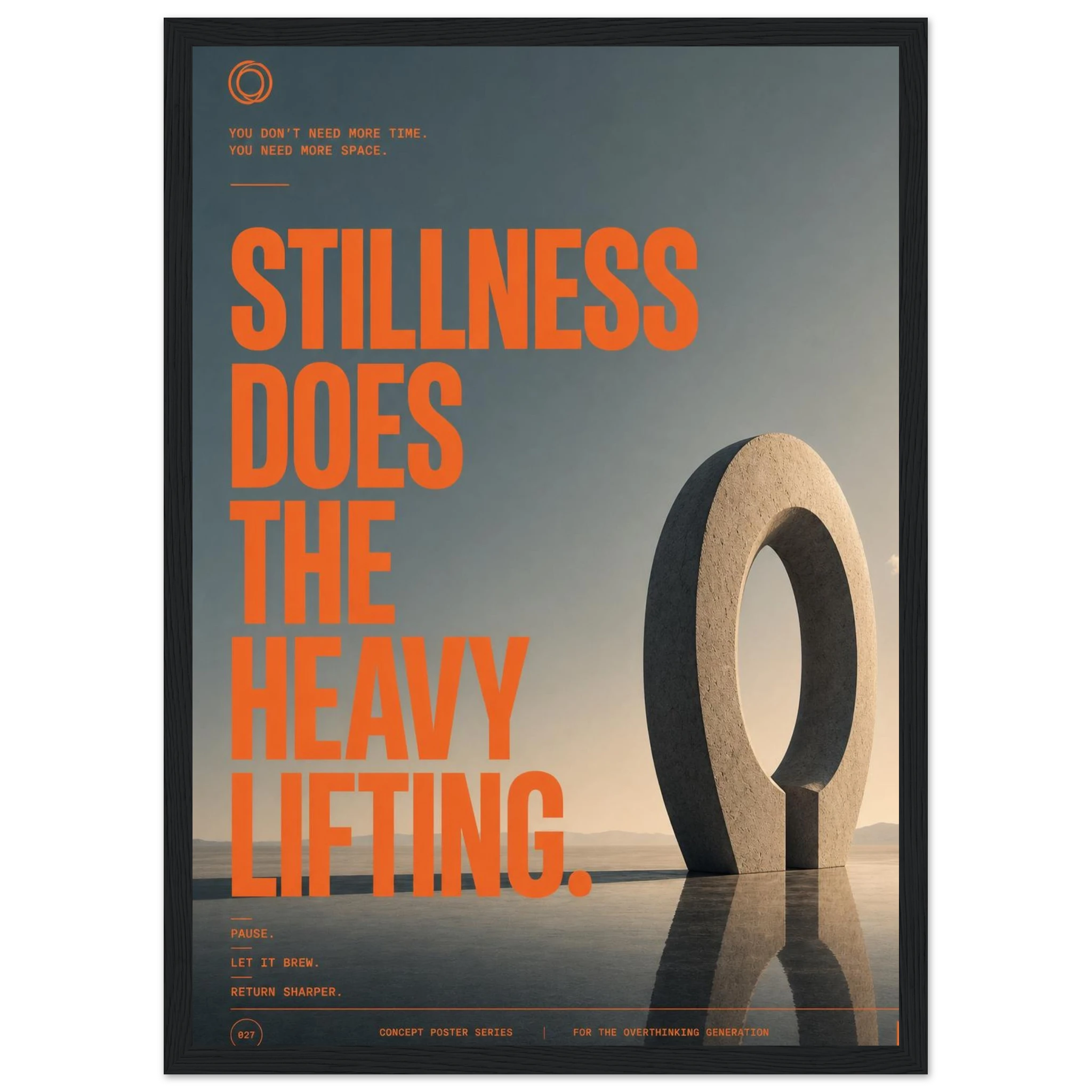 Rizen Stillness - Premium Framed Wall Art