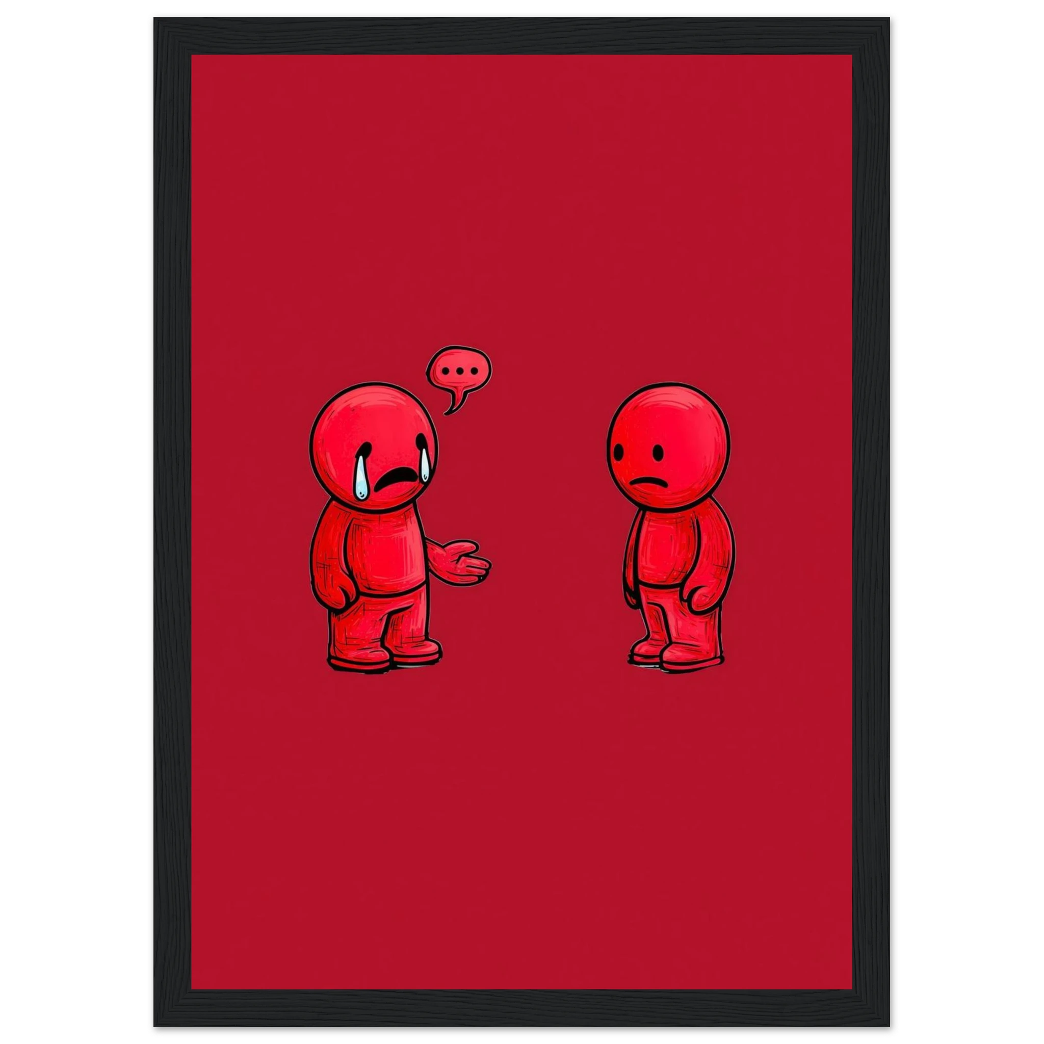 Rizen Anxious &amp; Avoidant - Premium Framed Wall Art