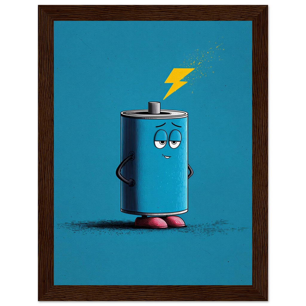 Rizen Electro Blue - Premium Framed Wall Art