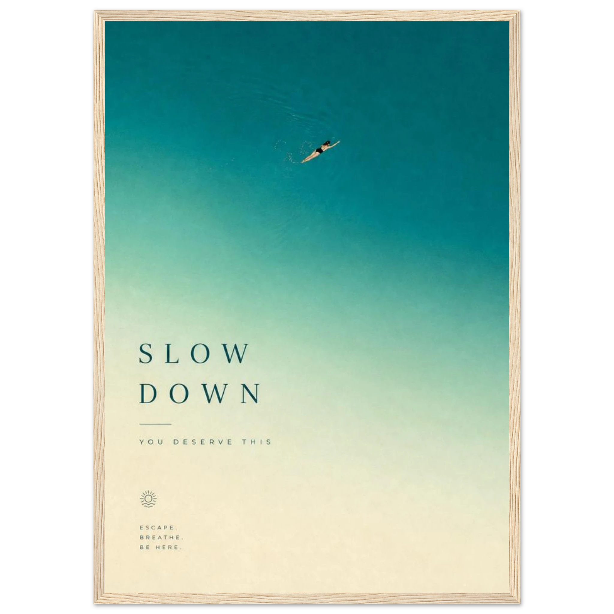 Rizen Slow Down - Premium Framed Wall Art