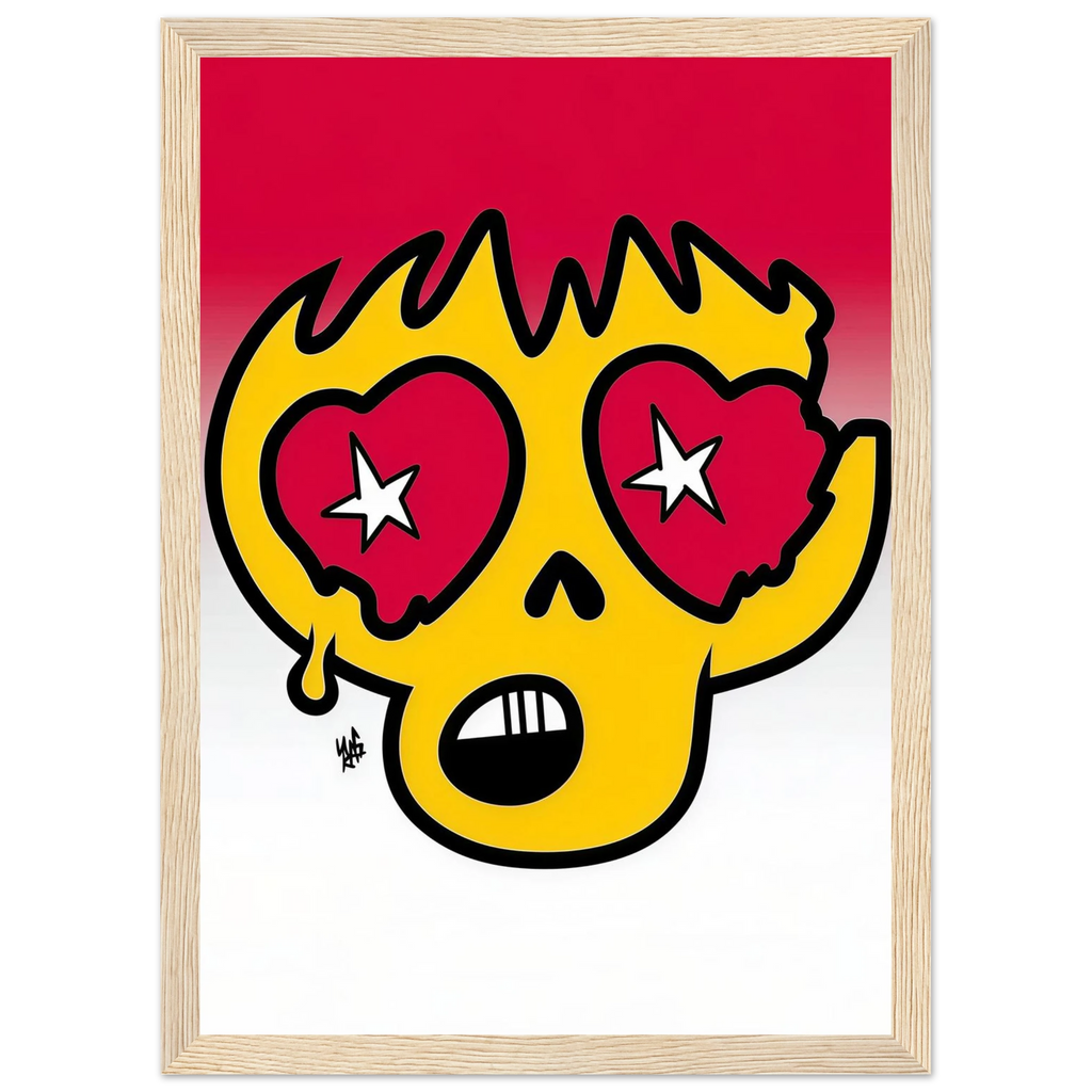 Rizen StarGaze Skull - Premium Framed Wall Art