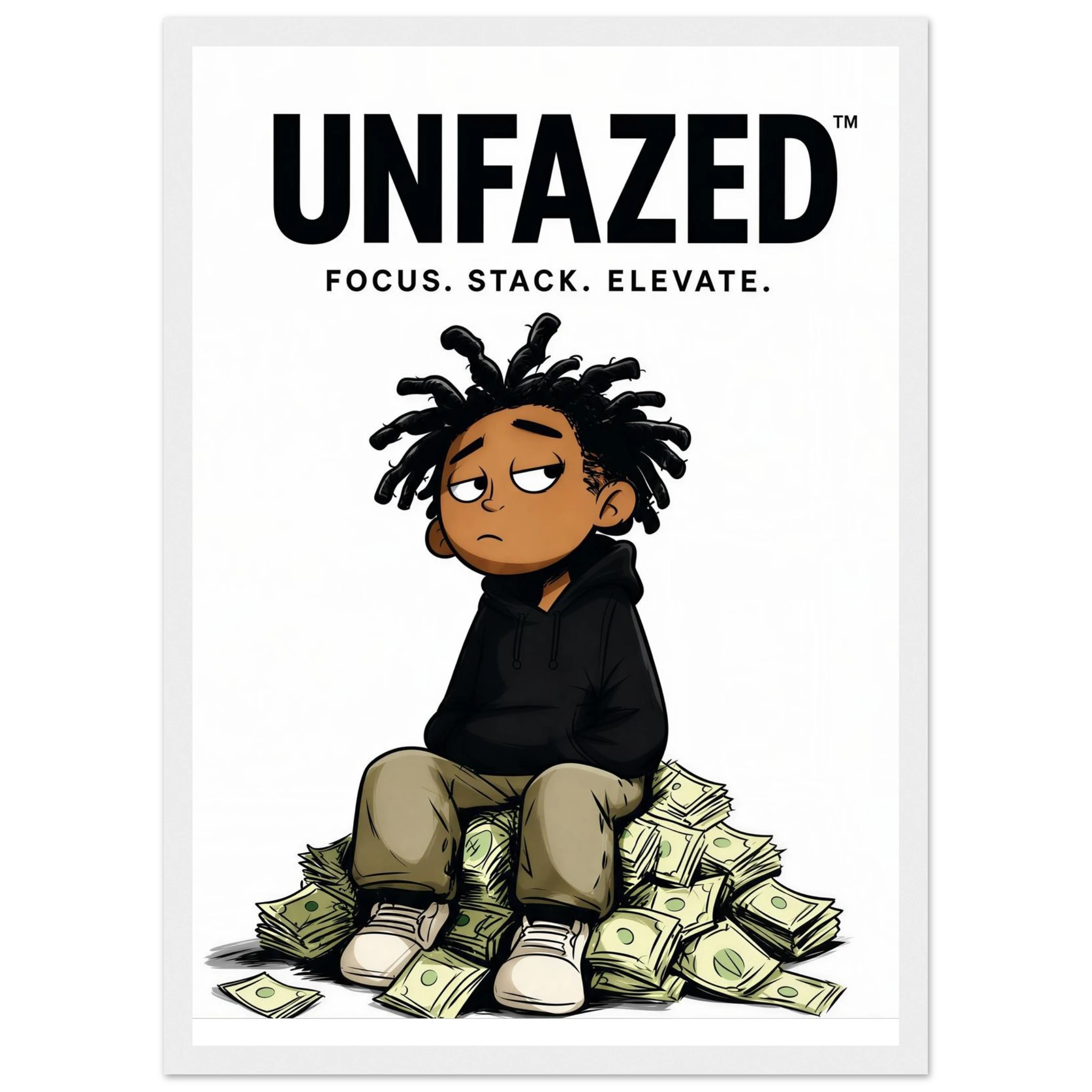 Rizen Unfazed - Premium Framed Wall Art