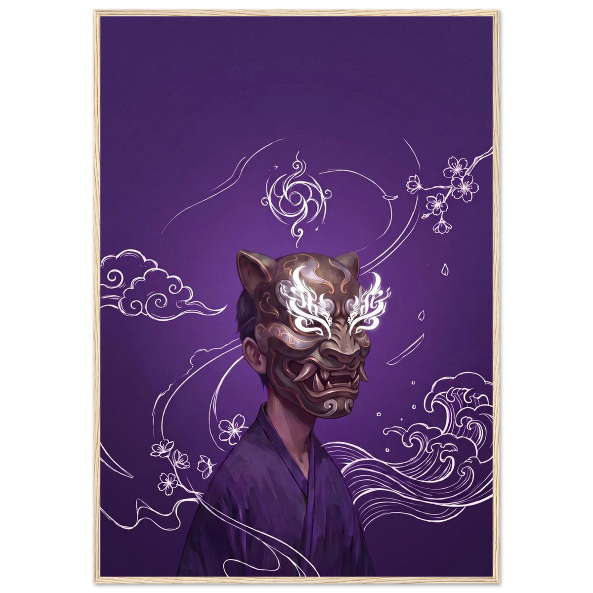 Rizen Beneath the Mask - Premium Framed Wall Art