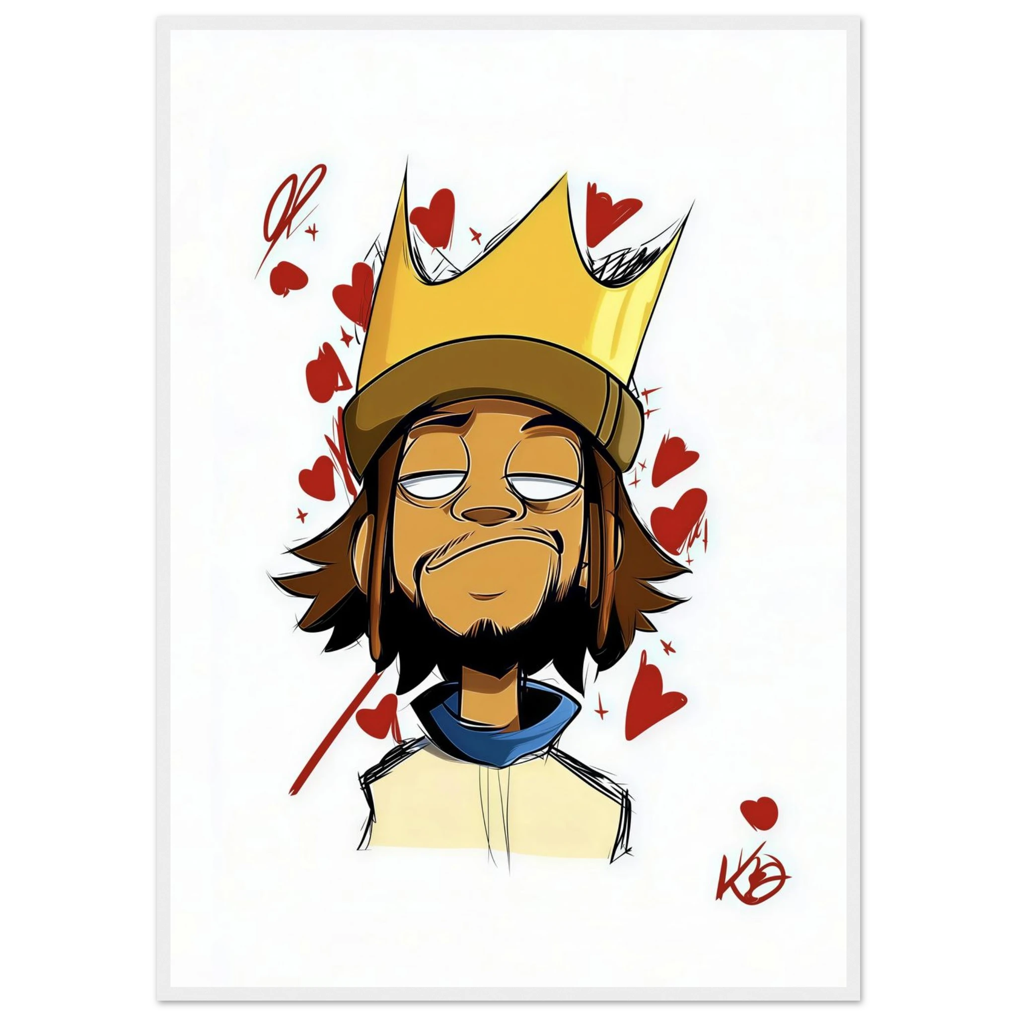 Rizen Crowned Affection - Premium Framed Wall Art