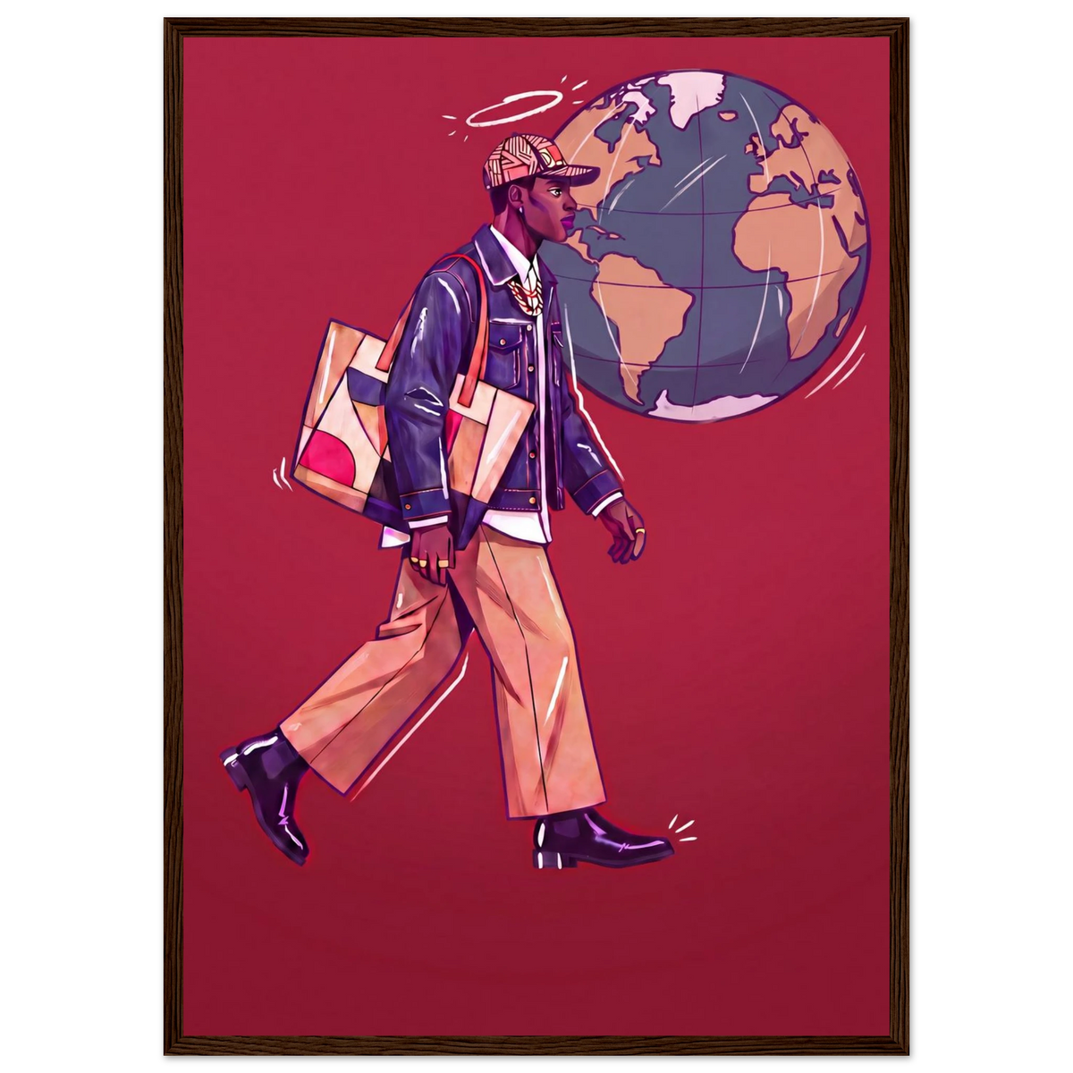 Rizen Global Stride - Premium Framed Wall Art