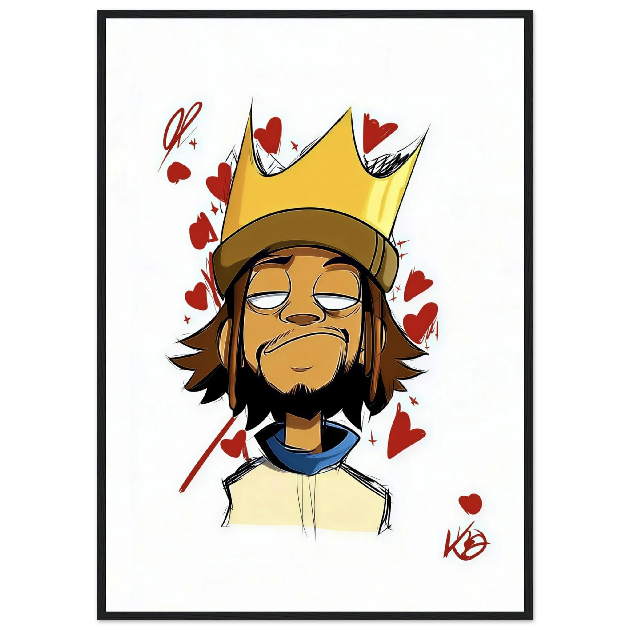 Rizen Crowned Affection - Premium Framed Wall Art