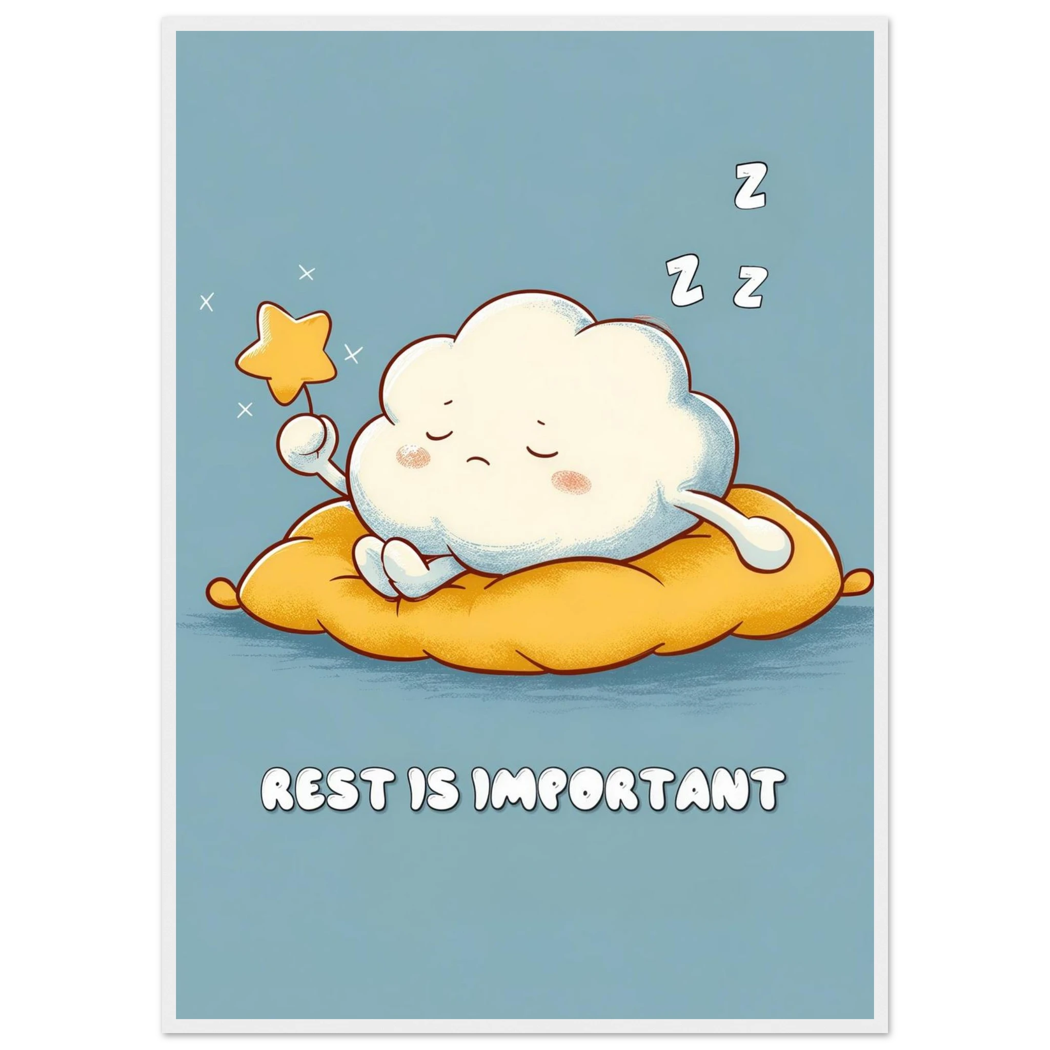 Rizen Rest is Important - Premium Framed Wall Art