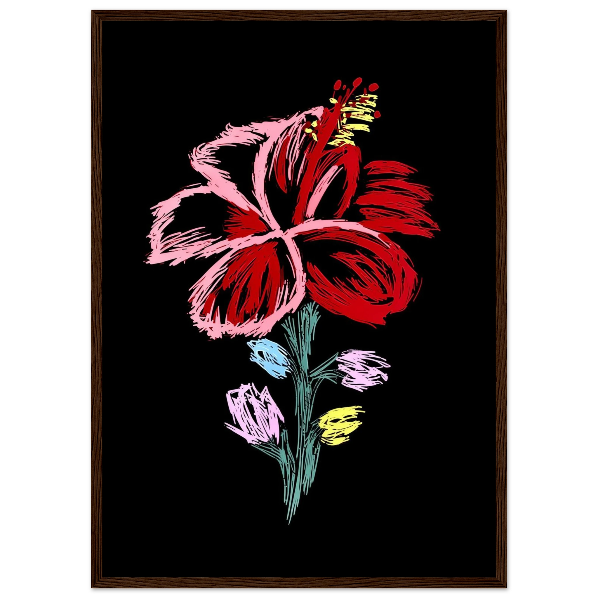 Rizen Flower - Premium Framed Wall Art