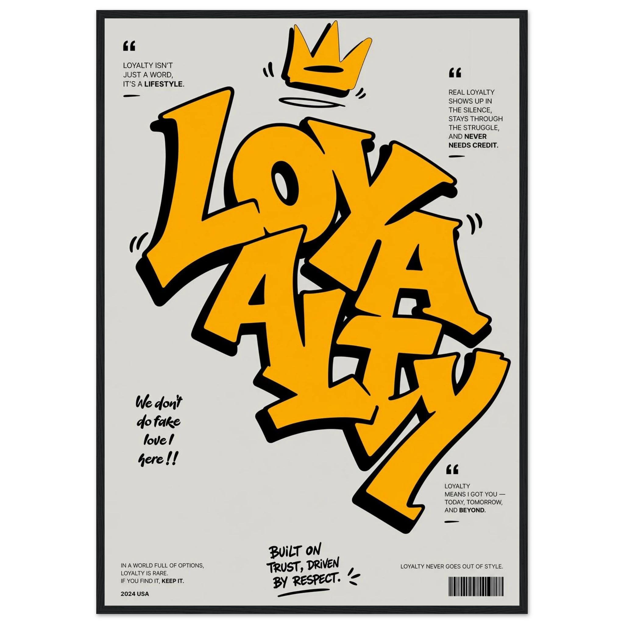 Rizen Loyalty - Premium Framed Wall Art