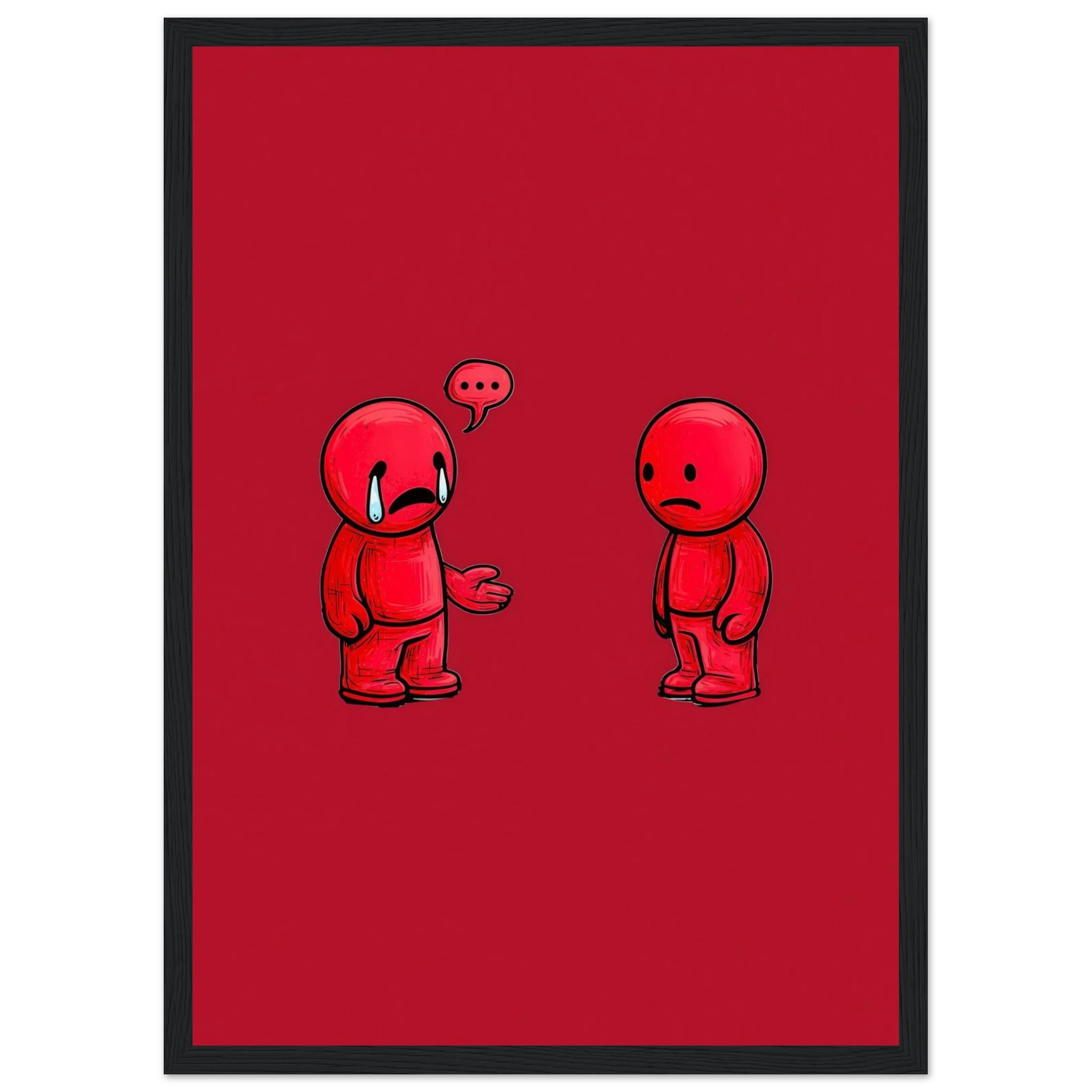 Rizen Anxious &amp; Avoidant - Premium Framed Wall Art