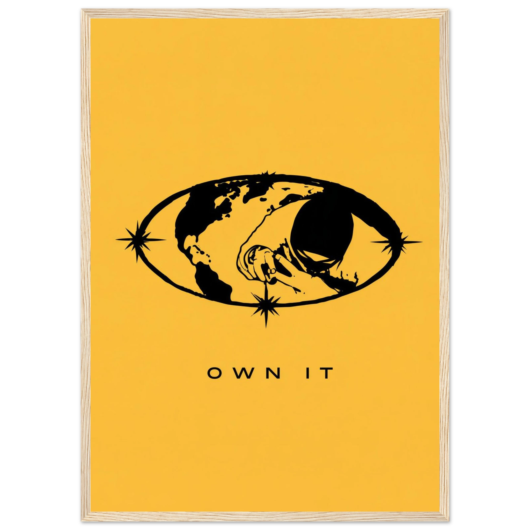 Rizen OWN IT - Premium Framed Wall Art